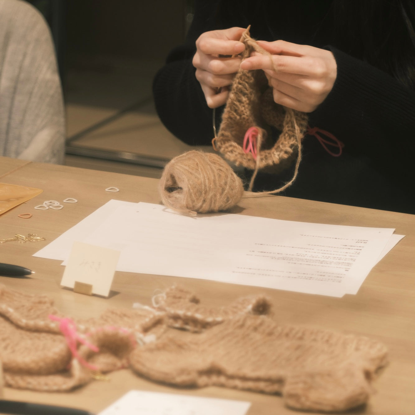 4月1日・4日・15日・19日|文章パターンで編む、トップダウンセーターWS