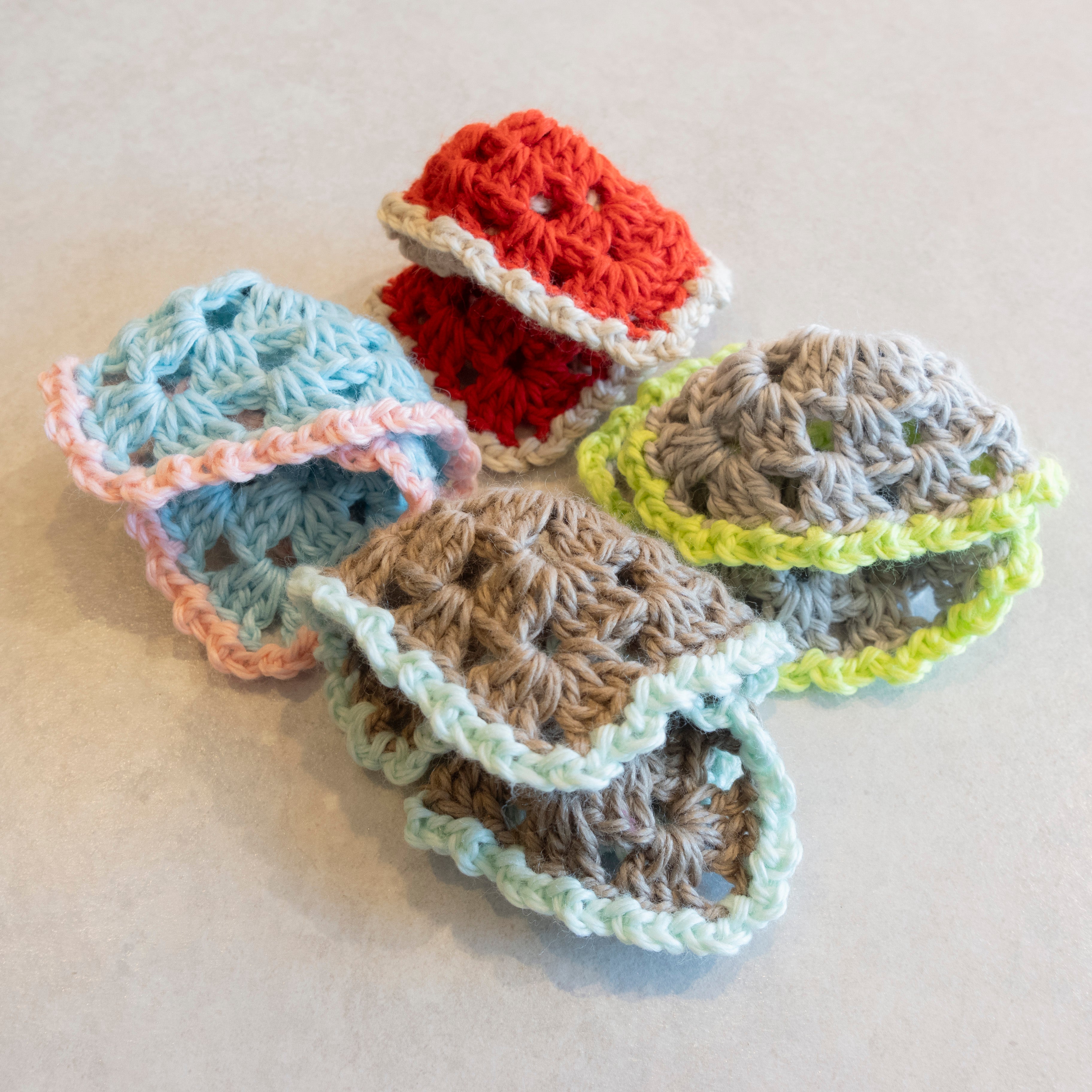 2月24日|かぎ針編みの基本で編める!グラニースクエアシュシュWS@シブヤ手芸部(渋谷スクランブルスクエア9階)