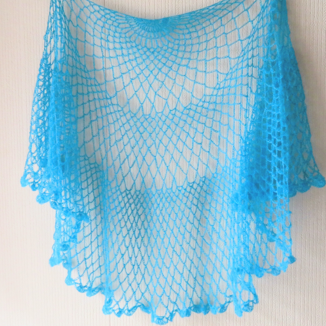 【パターン】Minamo Shawl designed by 笠石あき(ミナモショール)【PDF】