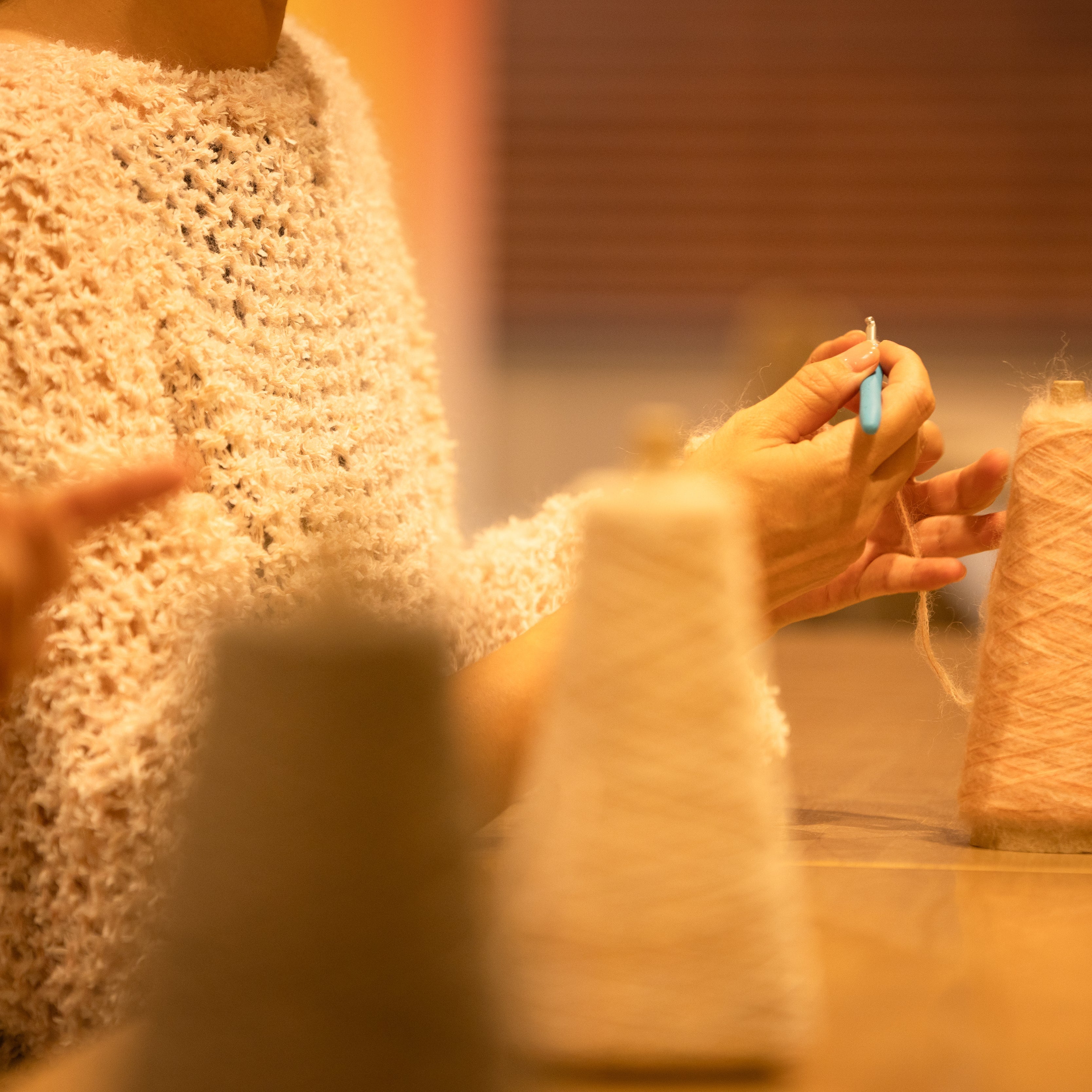 【一般】1月開催|夜の糸虜会(編み会)