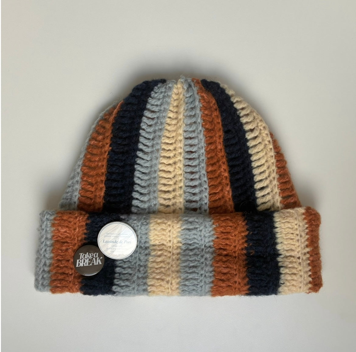 【期間限定受注】pori cuffed beanie collection - 01 Blue biscuit