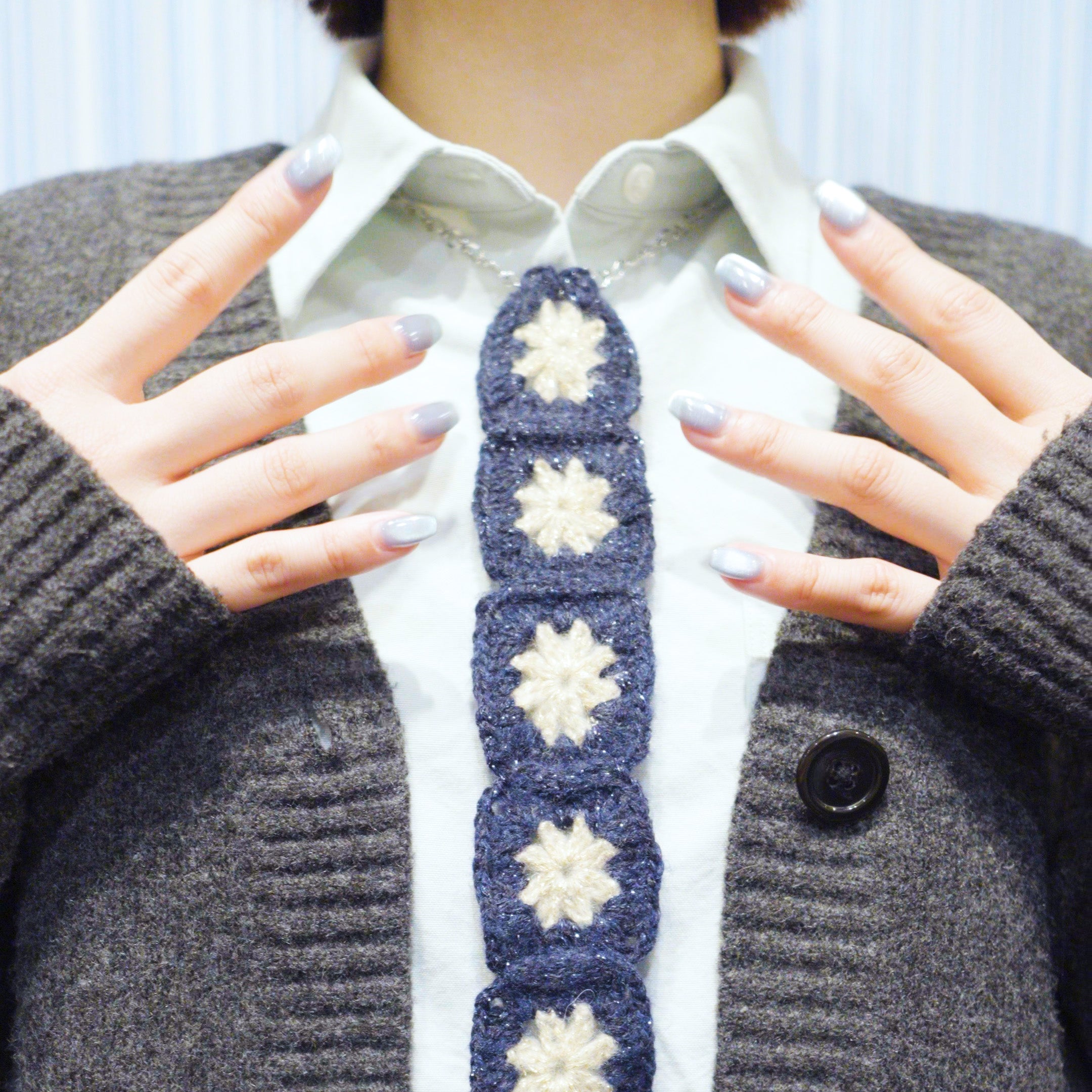 【期間限定受注】pori star tie necklace designed by porichan