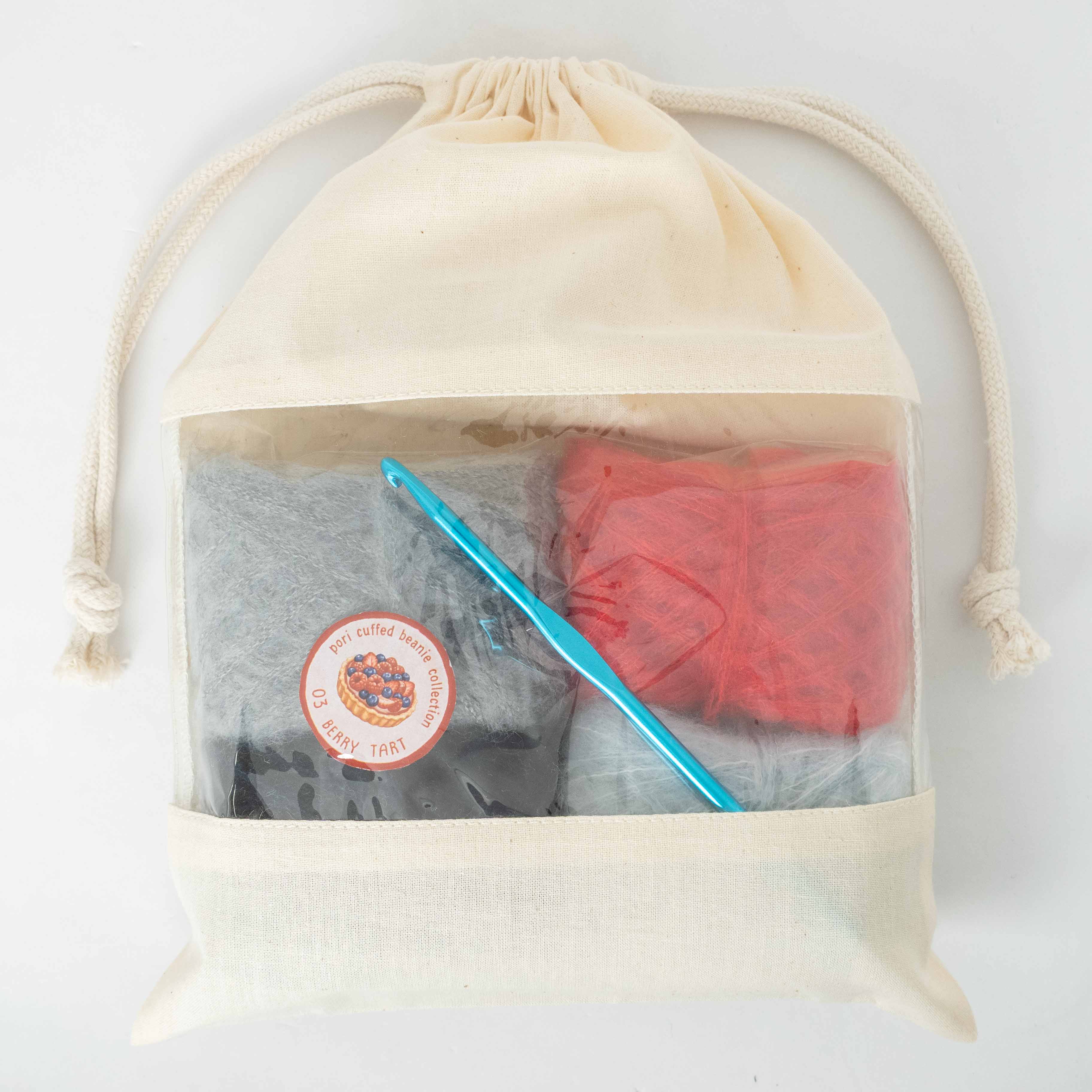 【期間限定受注】pori cuffed beanie collection - 03 Berry tart
