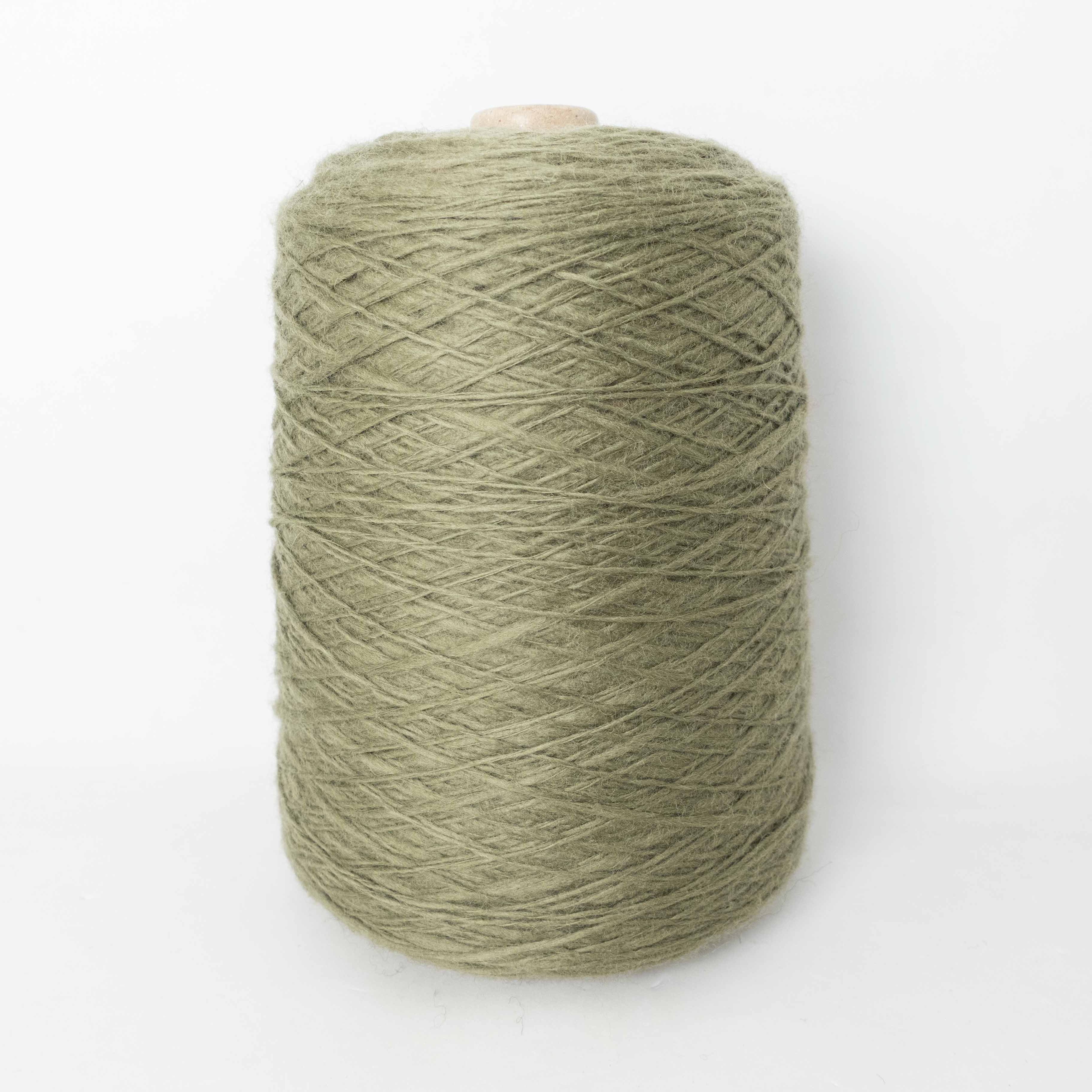 -big project- Hash Wool Roving - Sage Green
