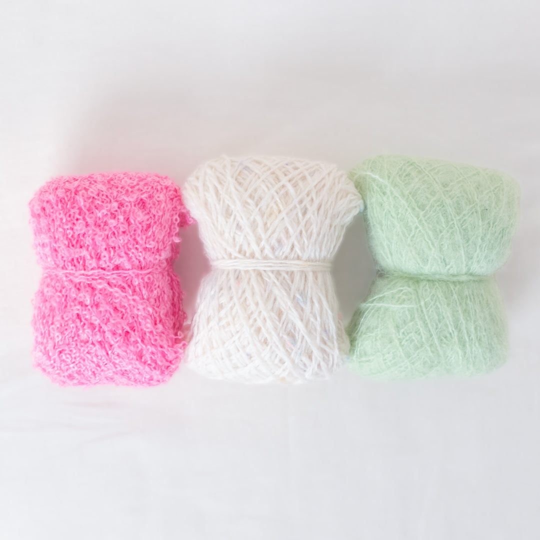 【シュシュパターン無料】Peach【セット】(フルーツを編もう)