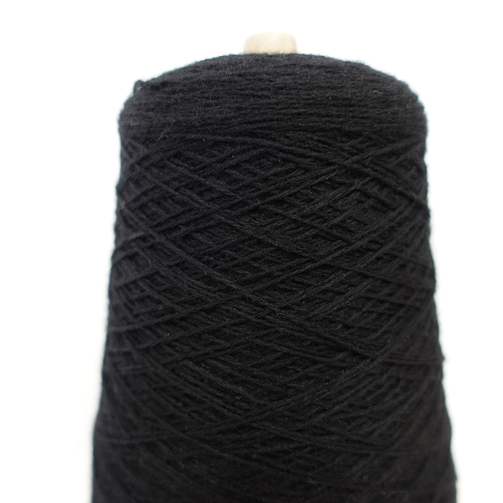2/24 Snowflake - Cashmere Wool - Black