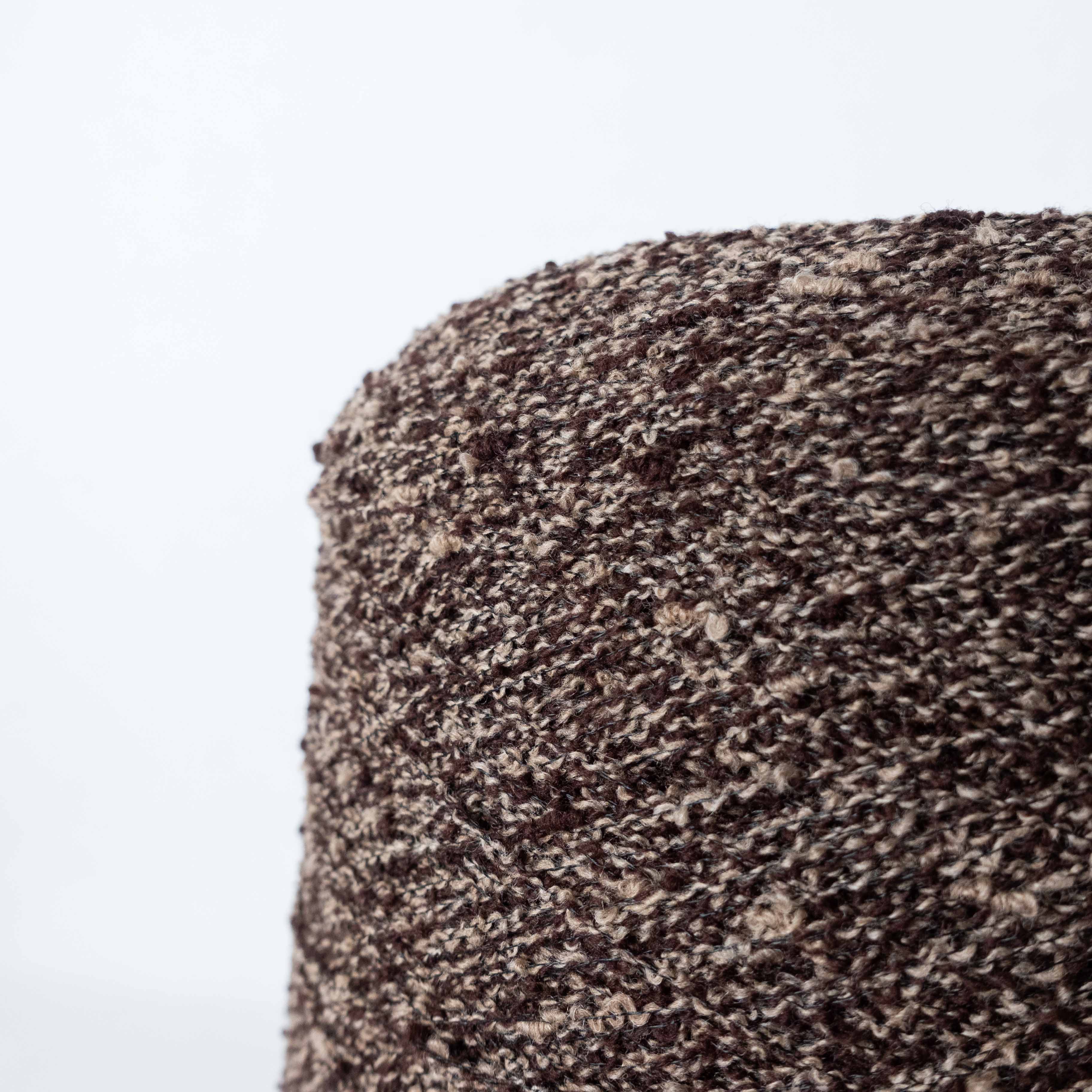 -big project- 2/12 Cashmere blend ring x knot - Brown