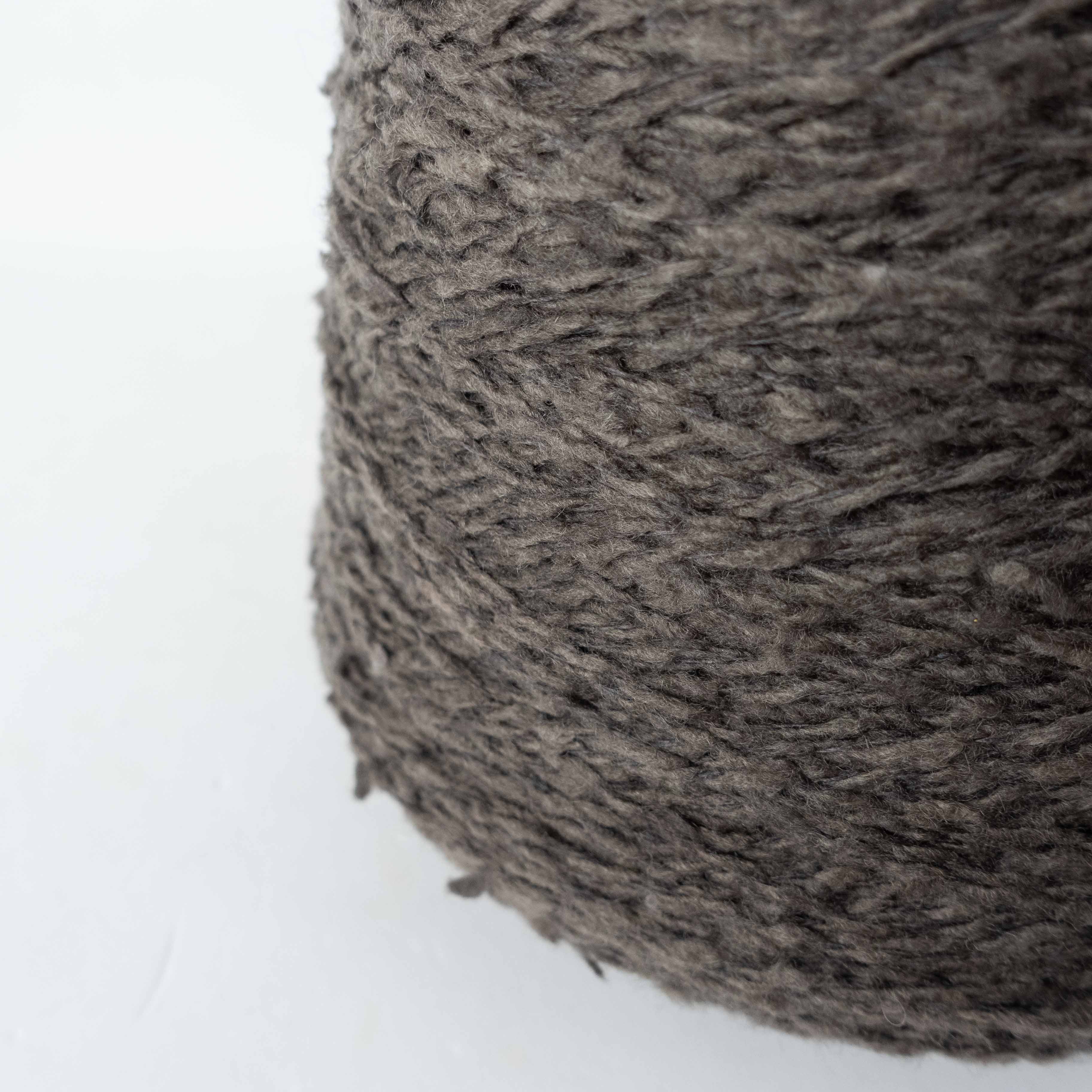 -mid project- Wool blend slub yarn - charcoal