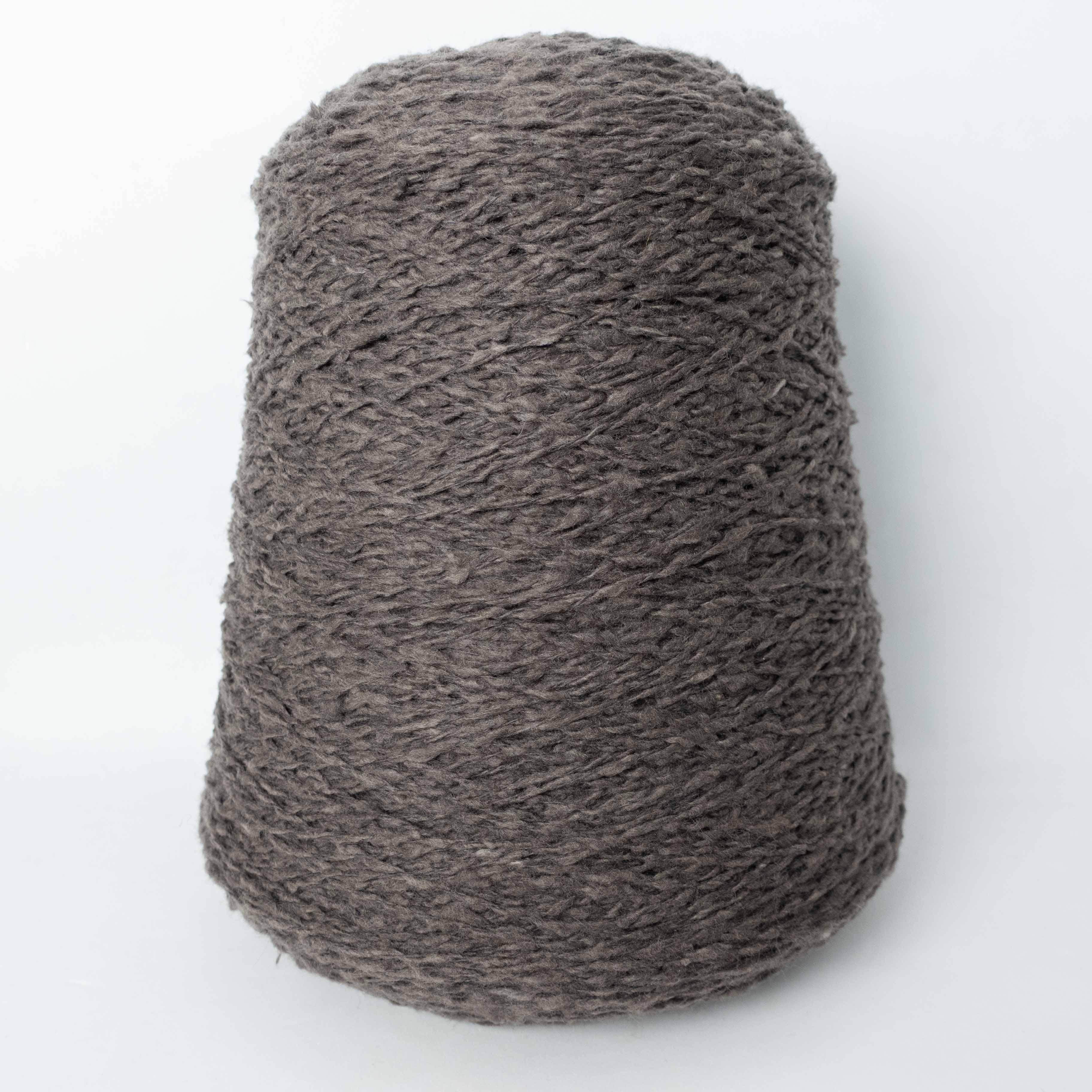 -mid project- Wool blend slub yarn - charcoal