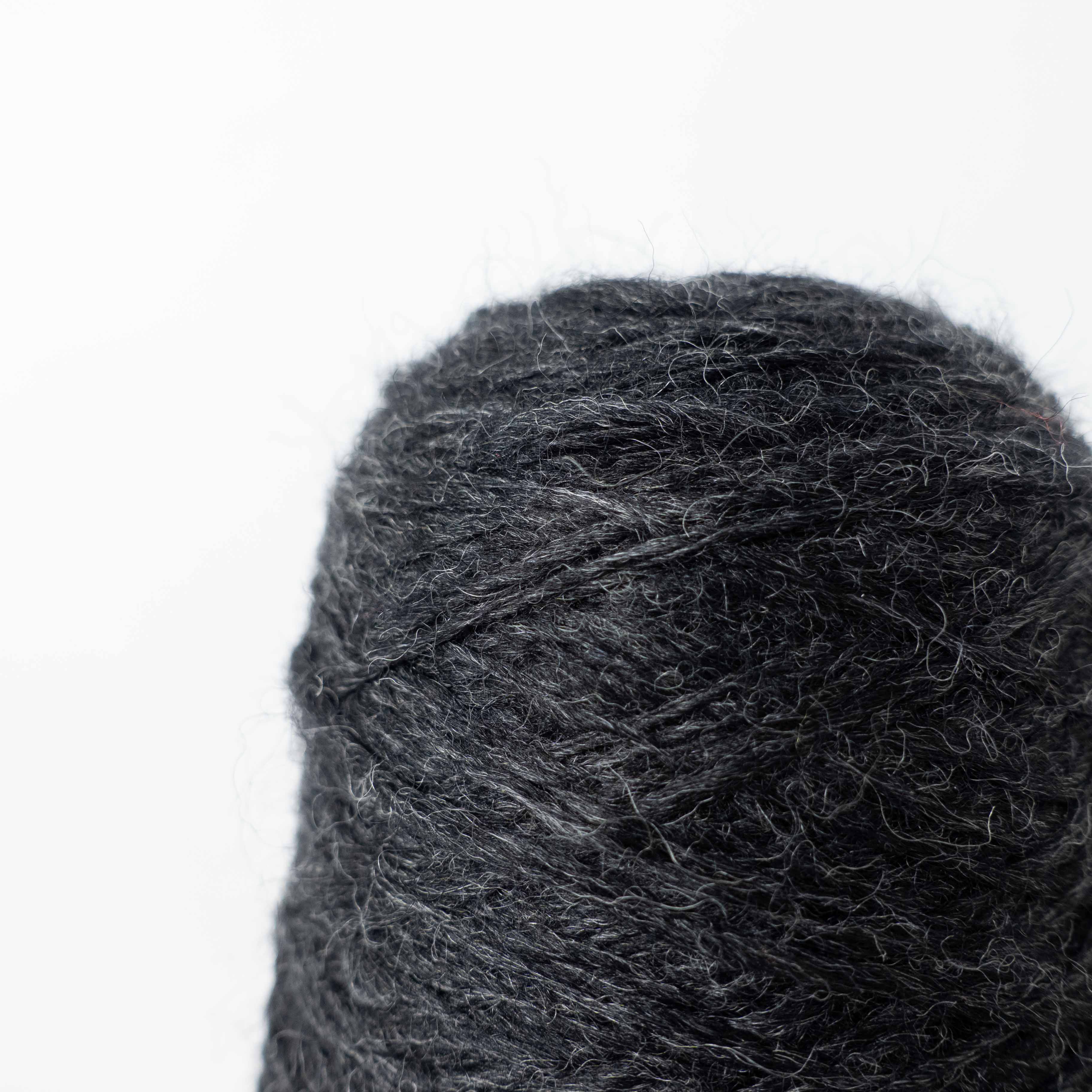 -mid project- 1/3 British wool slab robbing - charcoal