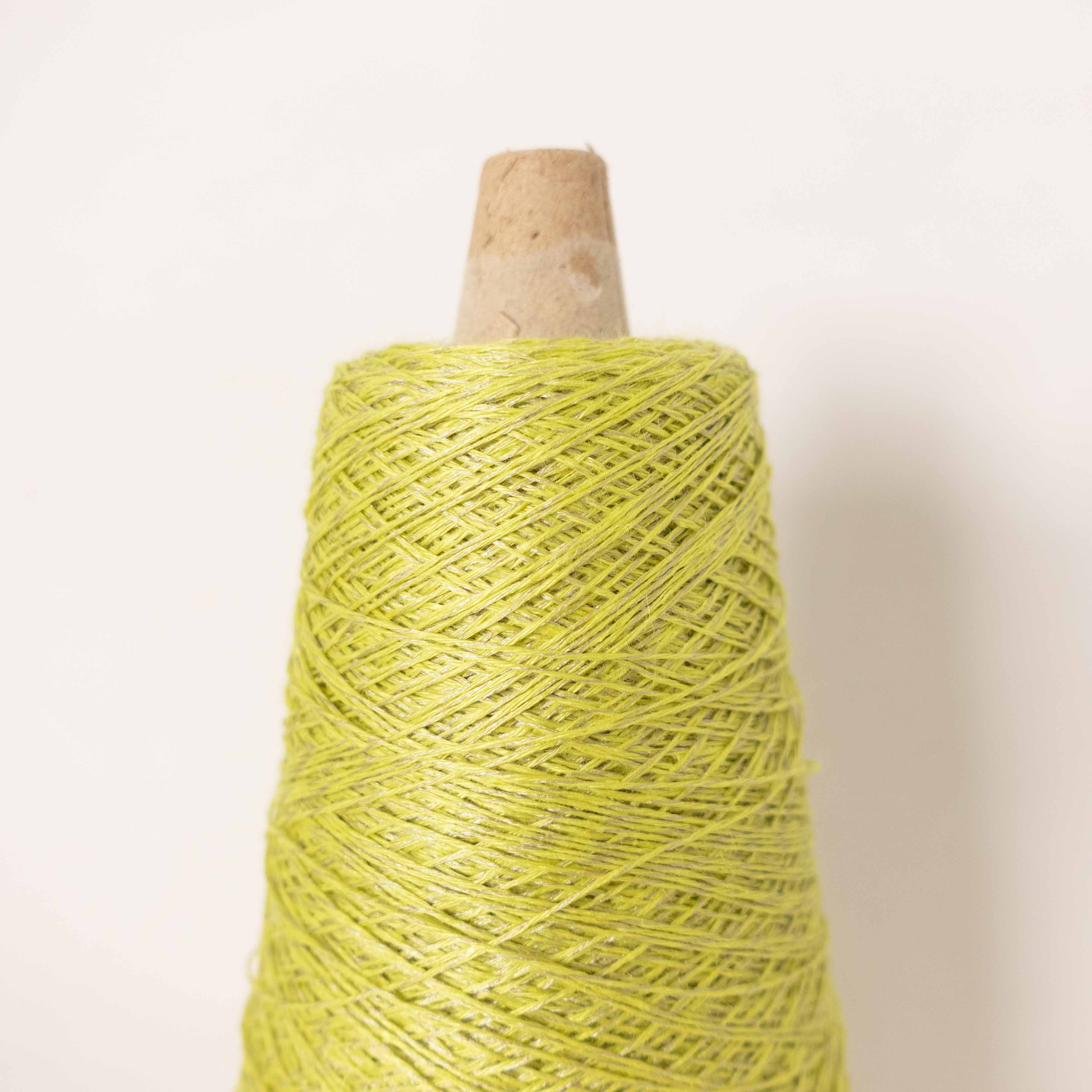 【再入荷】1/11 リネンシルクH - lime mix