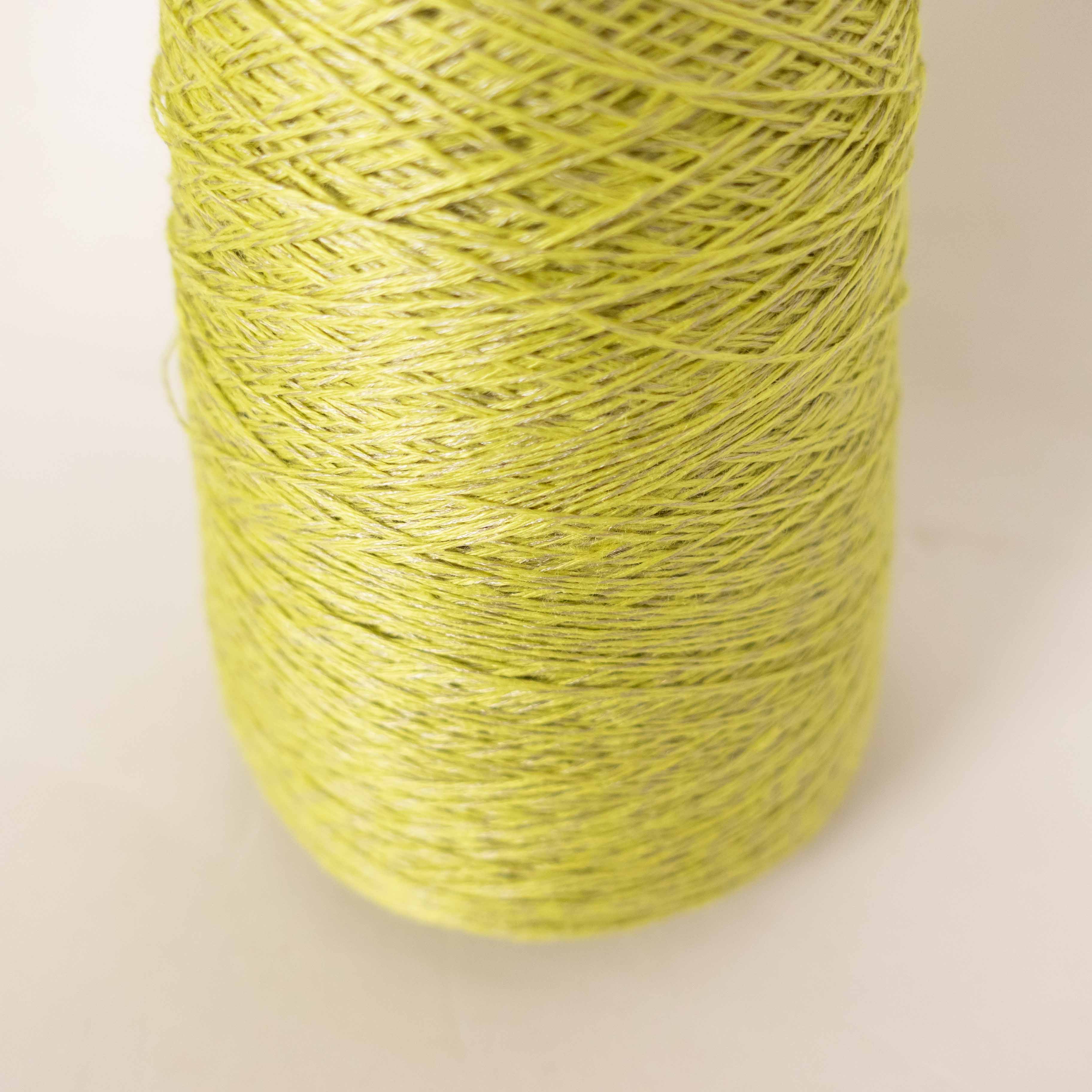【再入荷】1/11 リネンシルクH - lime mix