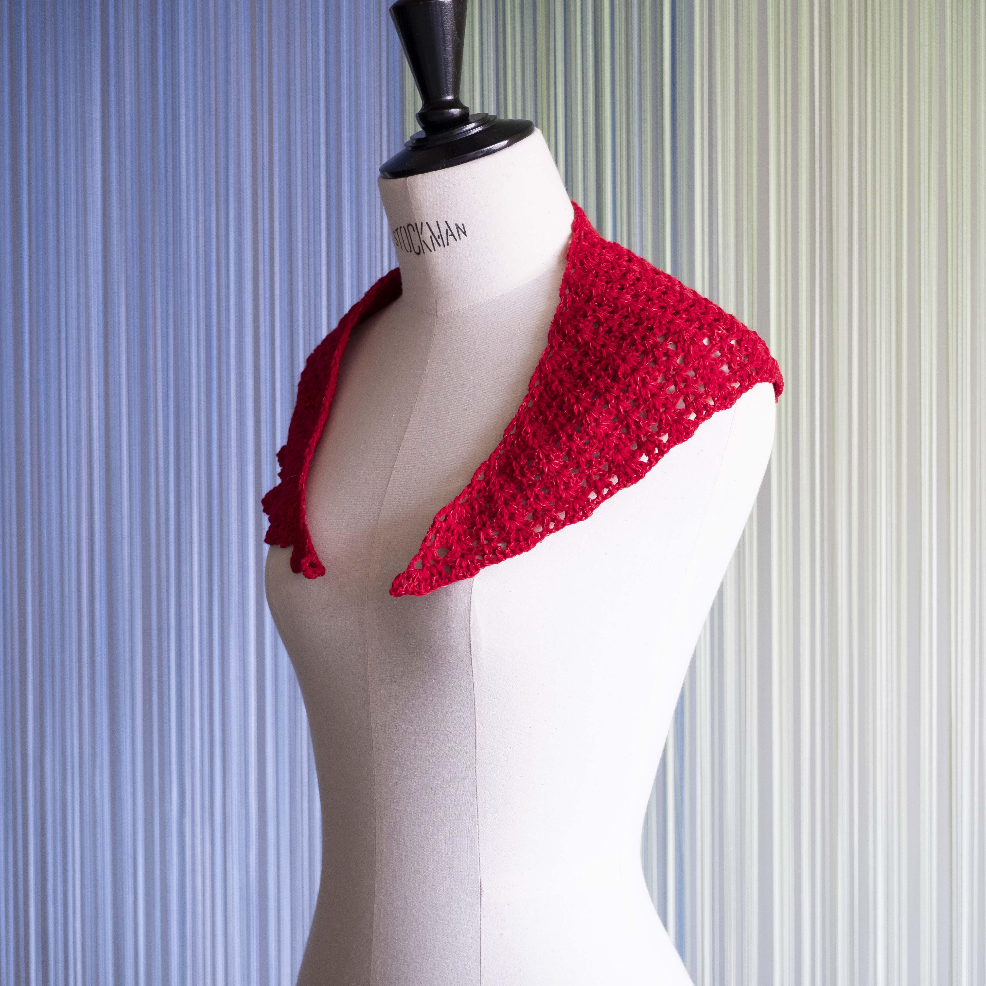 【🔺三角月間🔻】Fire Stringsで編む、Yuzuki Shawlセット