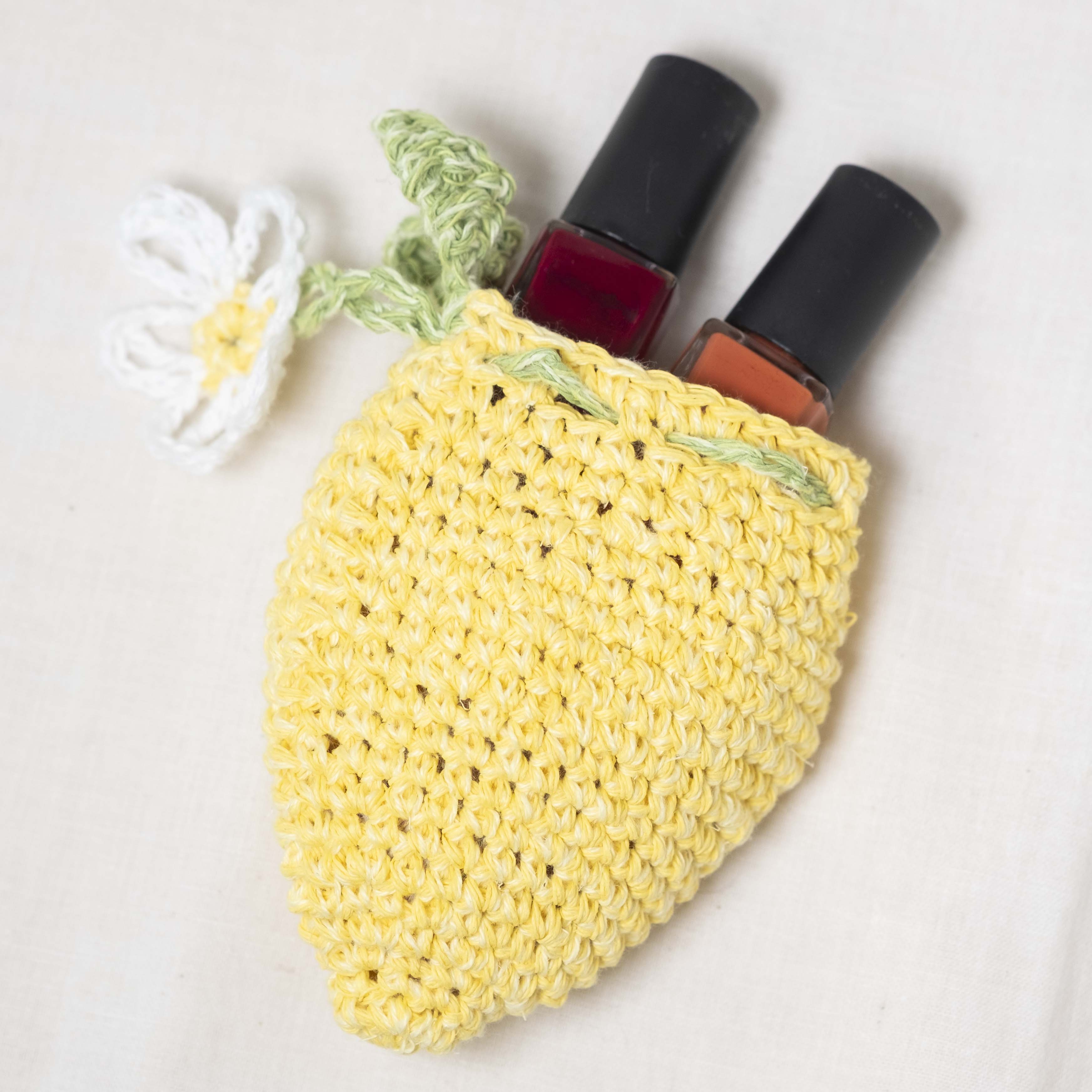 【パターン】Lemon Mini Pouch Charm designed by Nana Komiyama(ポーチチャーム)【PDF】