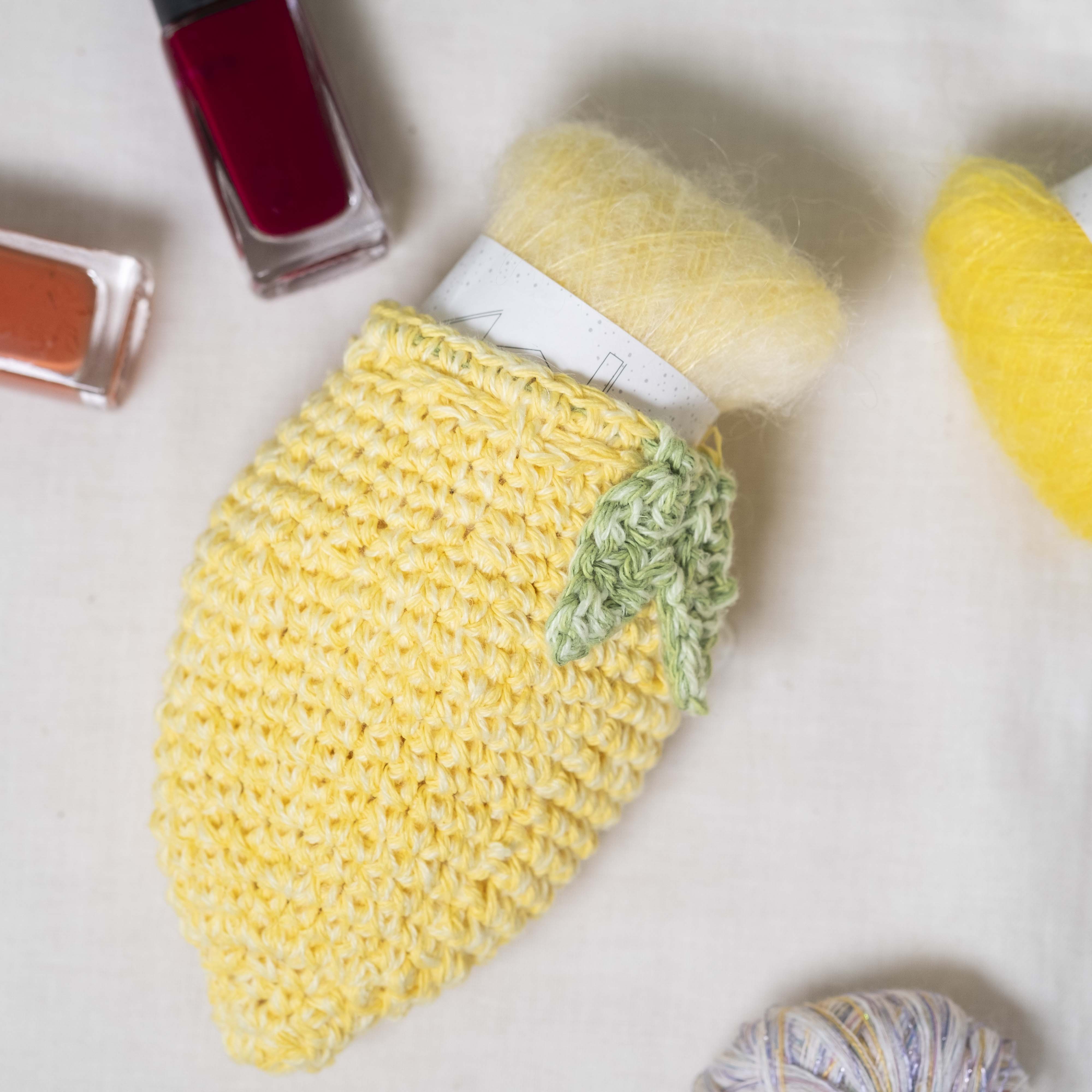 【パターン】Lemon Mini Pouch Charm designed by Nana Komiyama(ポーチチャーム)【PDF】