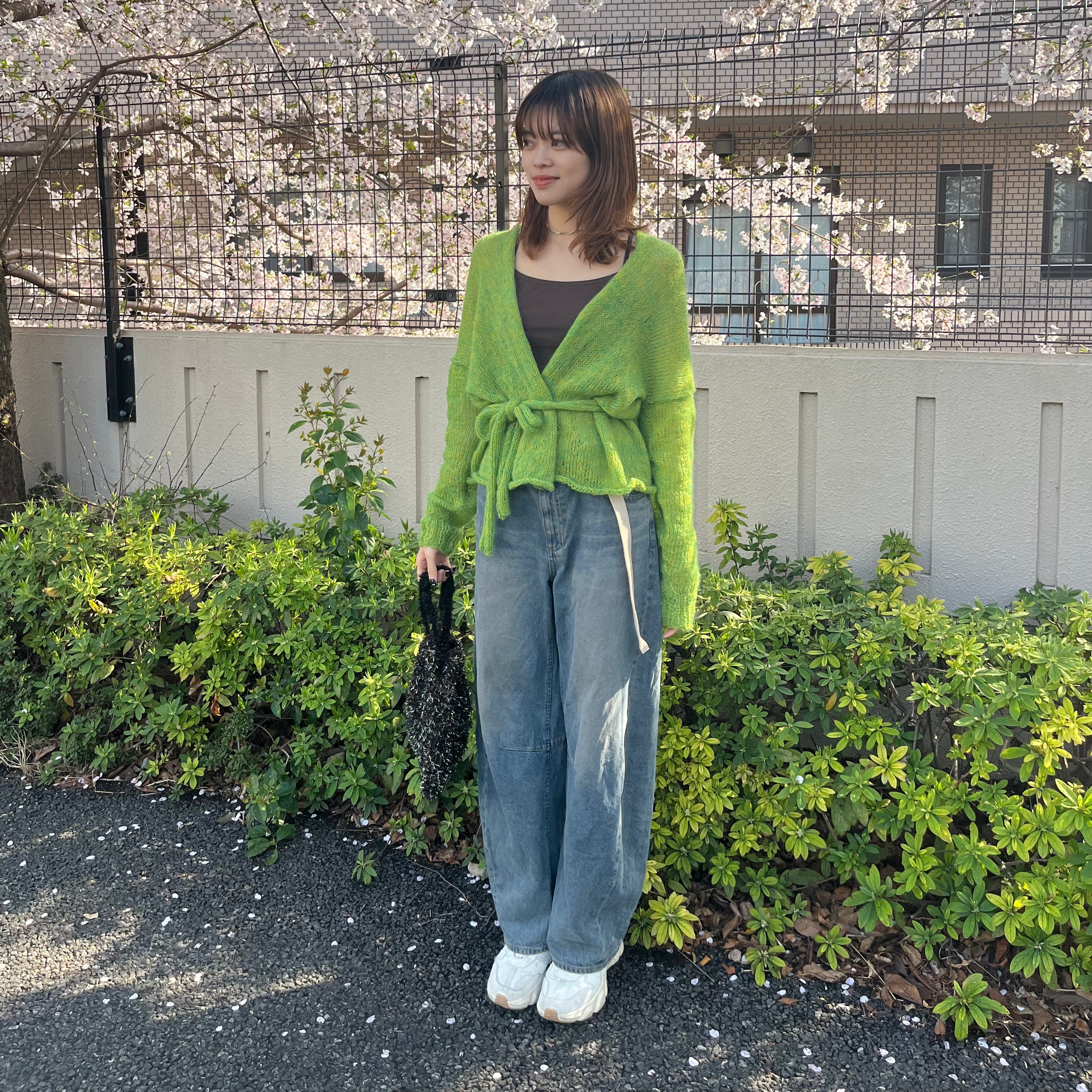 【𝙠𝙞𝙠𝙞さんセレクトカラー】bon bon merinoとFLUORITEで編む、Classic Canvas Cardiganセット【糸+パターン】