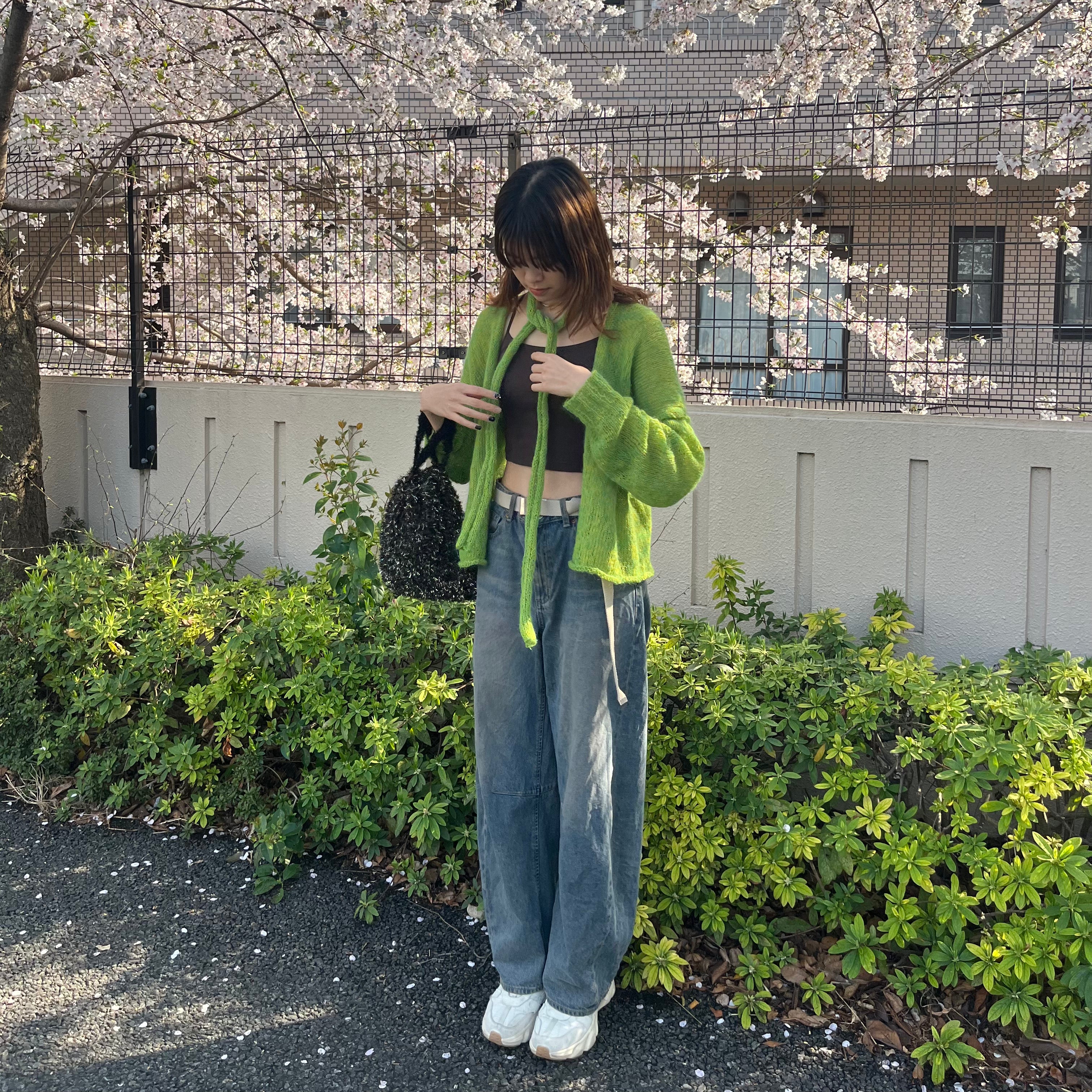 【𝙠𝙞𝙠𝙞さんセレクトカラー】bon bon merinoとFLUORITEで編む、Classic Canvas Cardiganセット【糸+パターン】