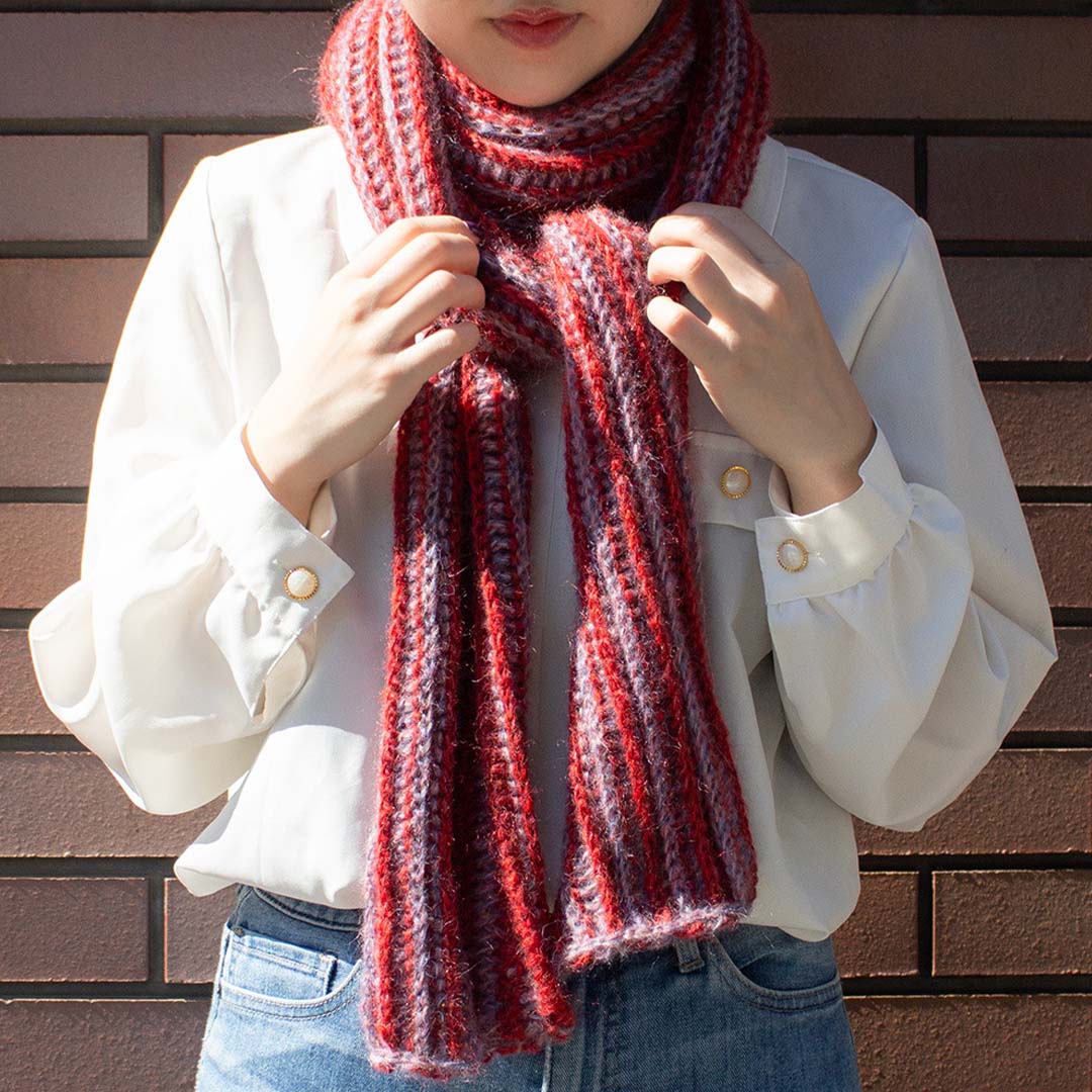 【KID MOHAIR 5フェア】Rose Muffler セット