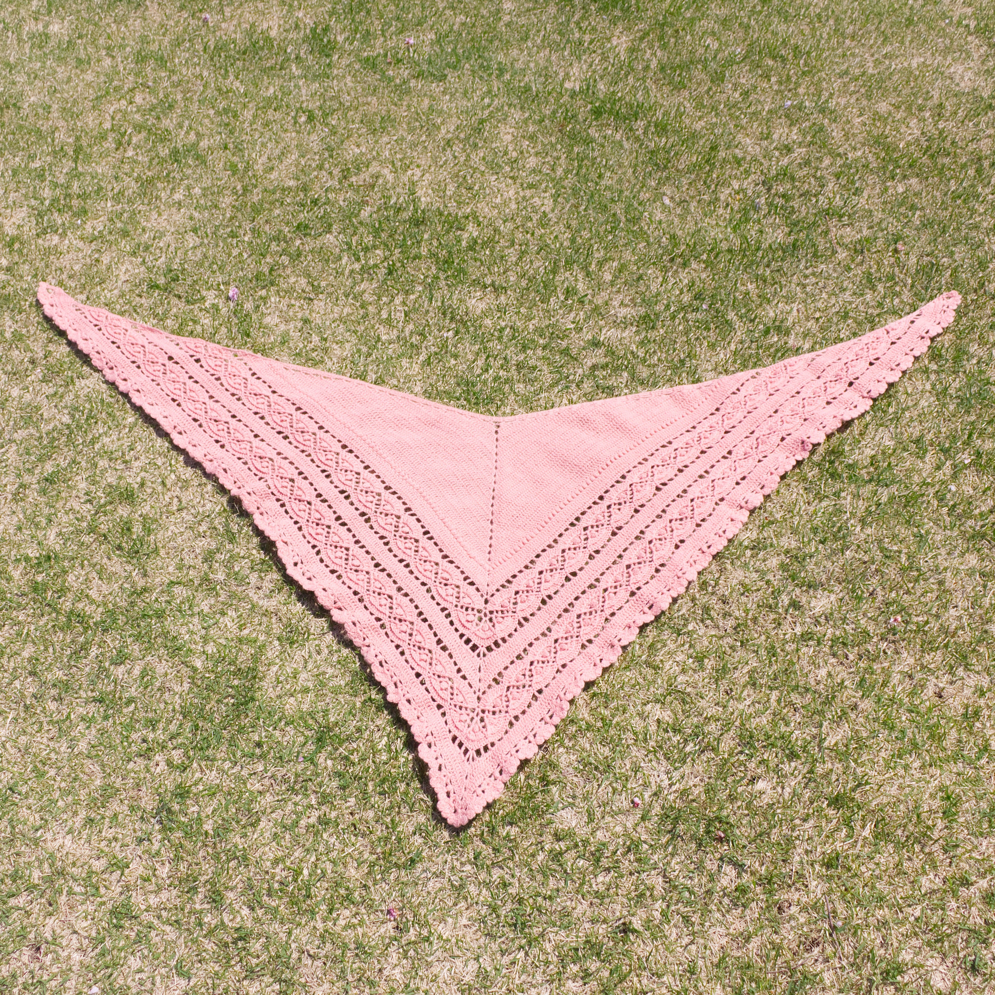 【パターン】Hiroka Shawl designed by 笠石あき(ヒロカショール)【PDF】