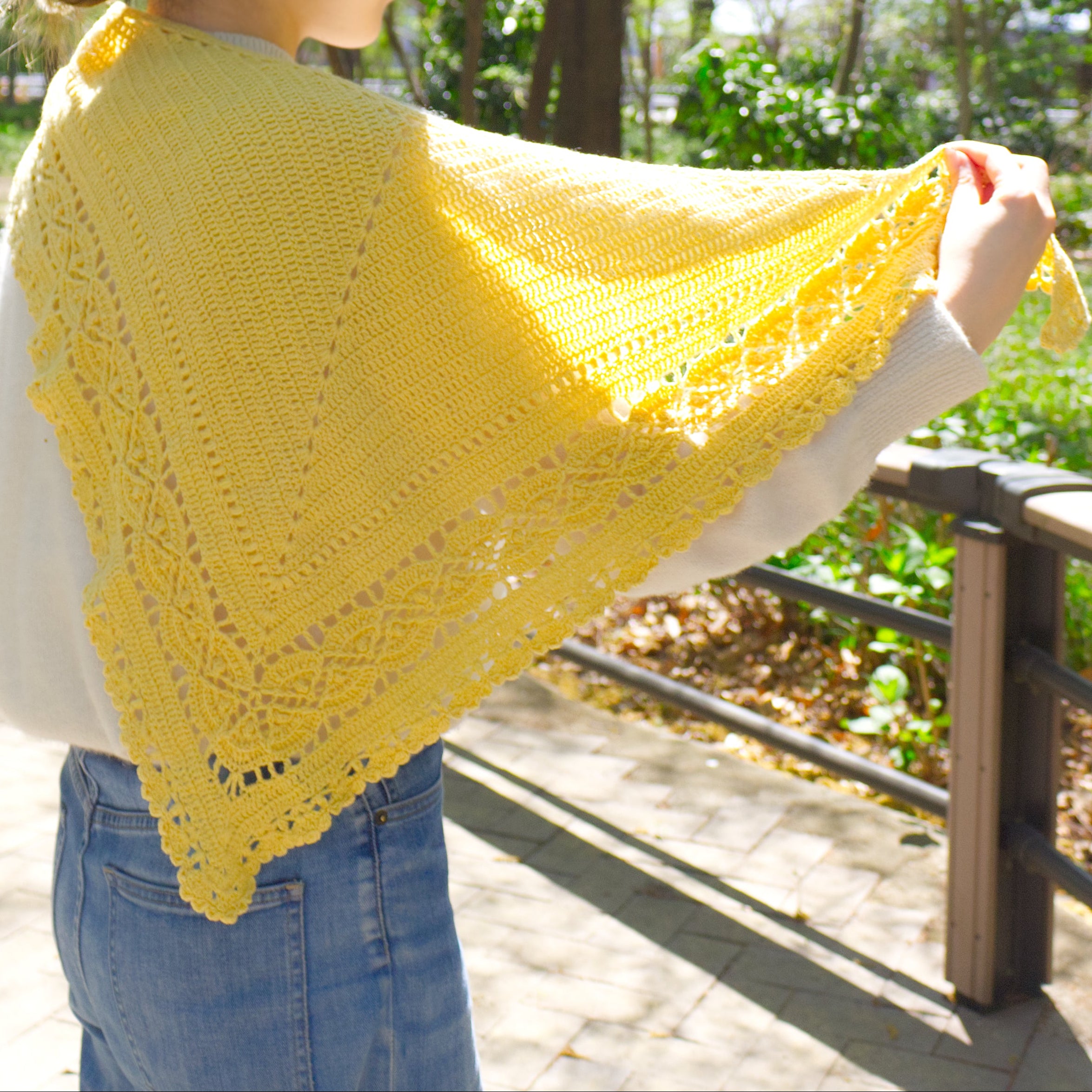 【パターン】Hiroka Shawl designed by 笠石あき(ヒロカショール)【PDF】