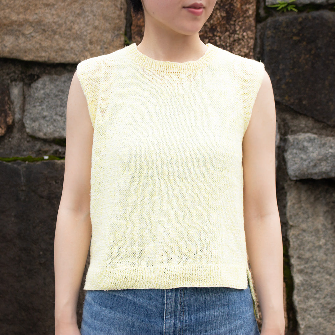 【パターン】Gardenia Sleeveless Knit designed by 気分屋にっしぃ(ガーデニア・スリーブレスニット)【PDF】【解説動画付き】