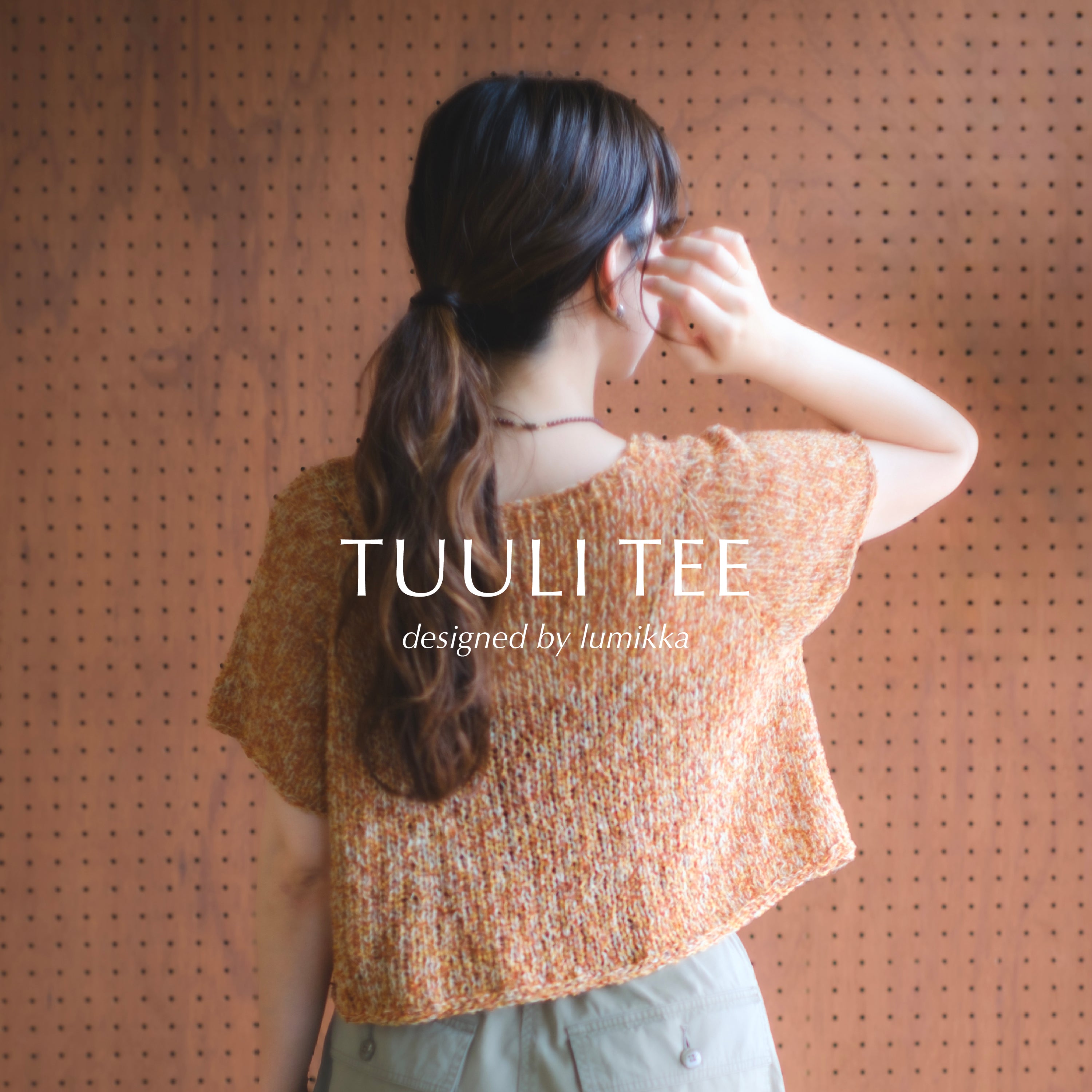 【文章パターン】TUULI TEE designed by lumikka（トゥーリティー）【PDF】