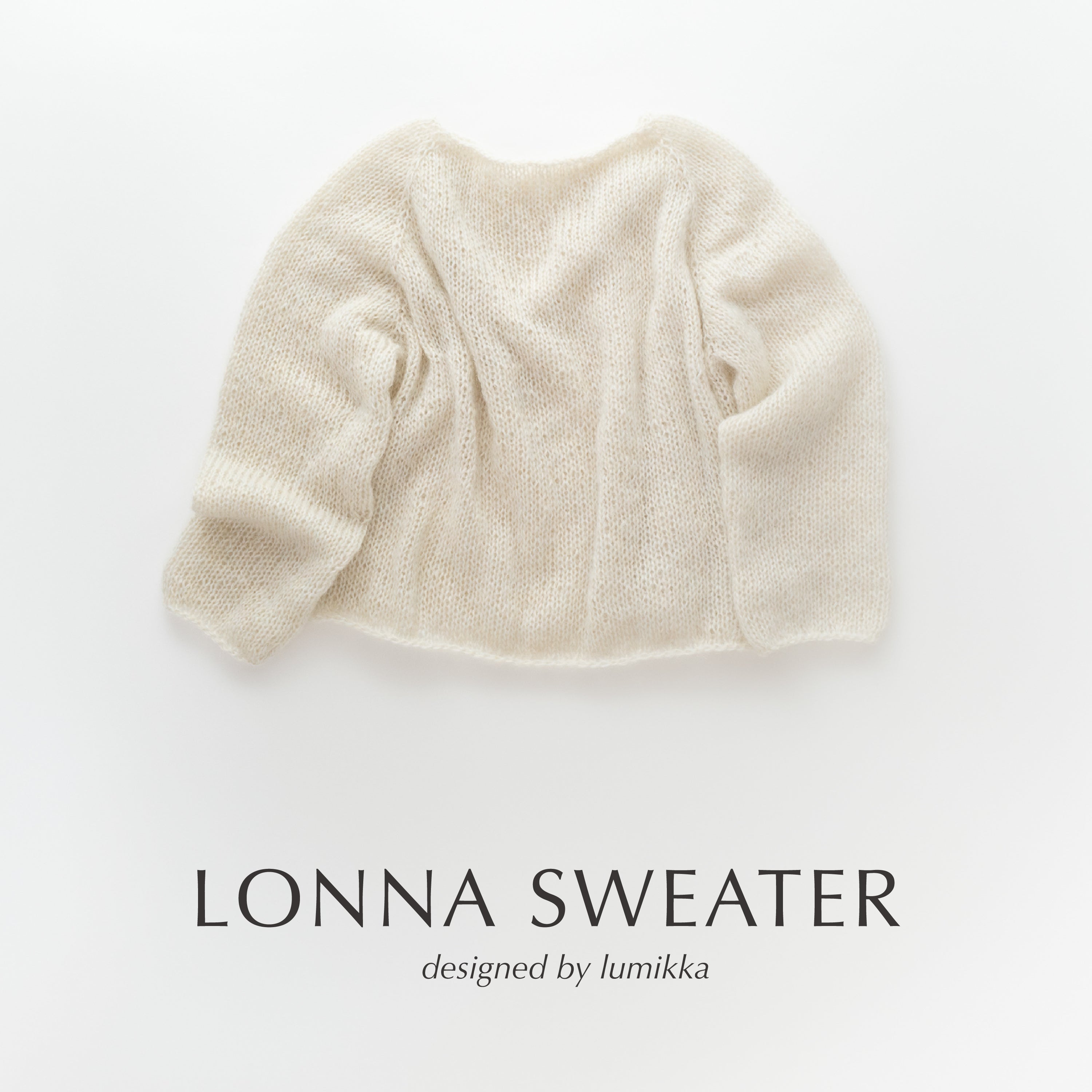 [Text pattern] LONNA SWEATER designed by lumikka [PDF]