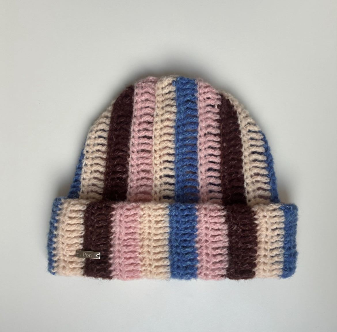 【期間限定受注】pori cuffed beanie collection - 02 Cocoa macaron