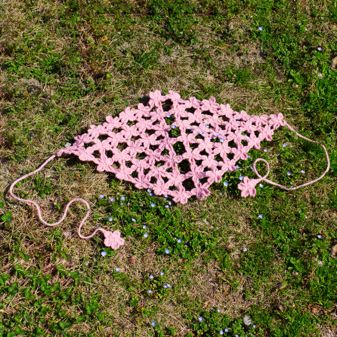 [Pattern] Sakura Babushka & Scarf [PDF]