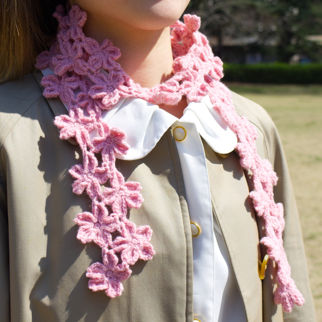 [Pattern] Sakura Babushka & Scarf [PDF]