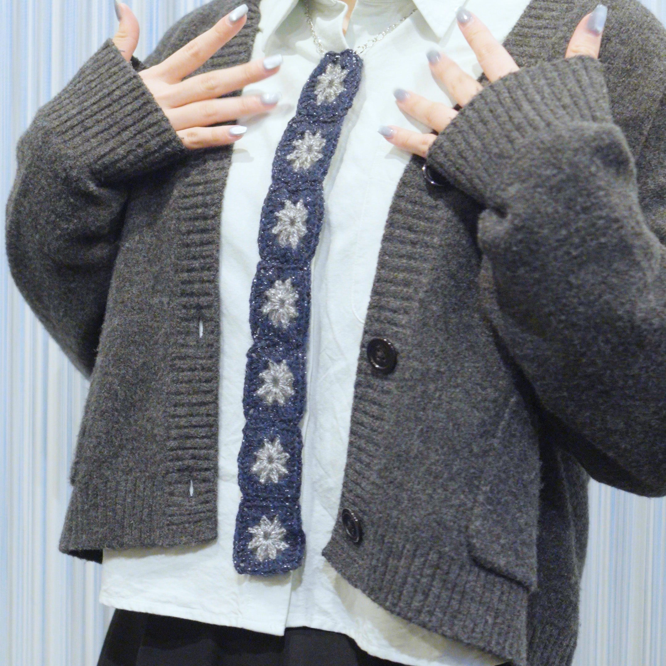 【期間限定受注】pori star tie necklace designed by porichan