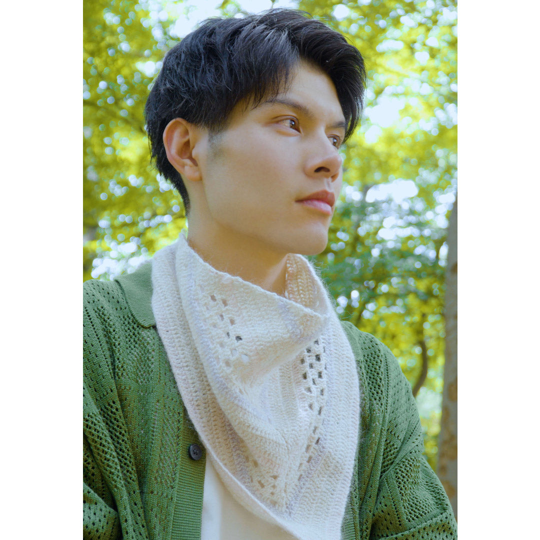 上山 蓮太郎さんと一緒に、Border Mood Scarfを編む会