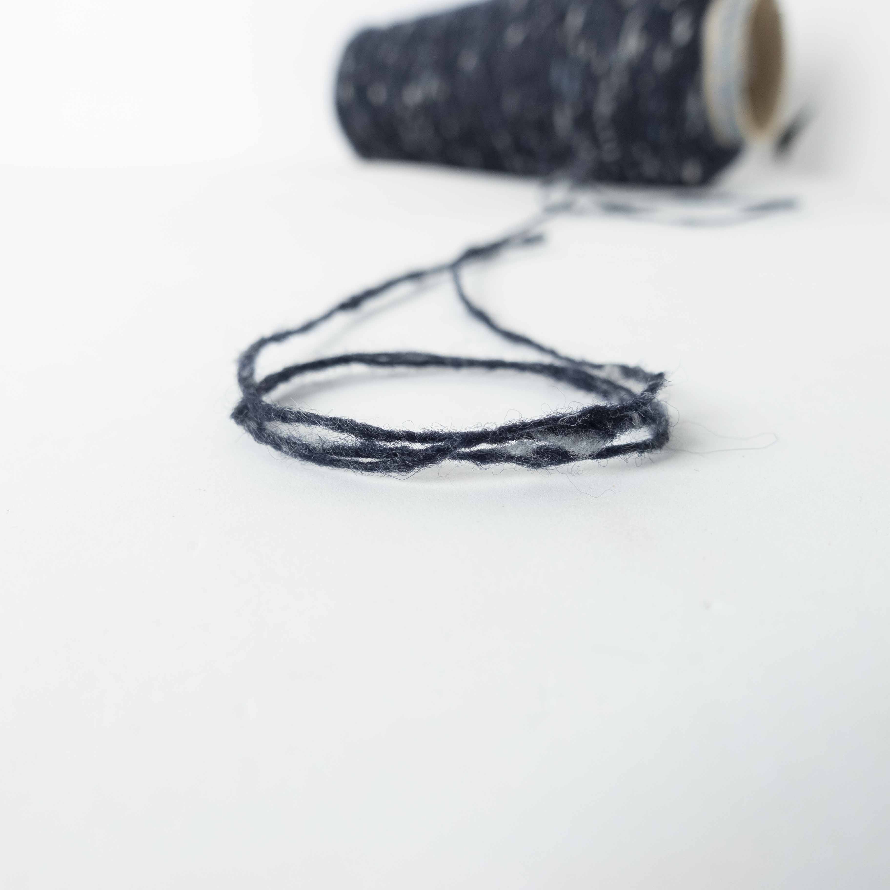 Twisted Nep Wool - navy mix