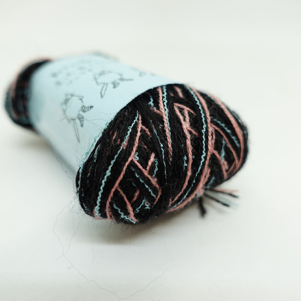 [Limited to one item] Set of 10 small rolls of sock yarn - We are naughty (BLACK series)