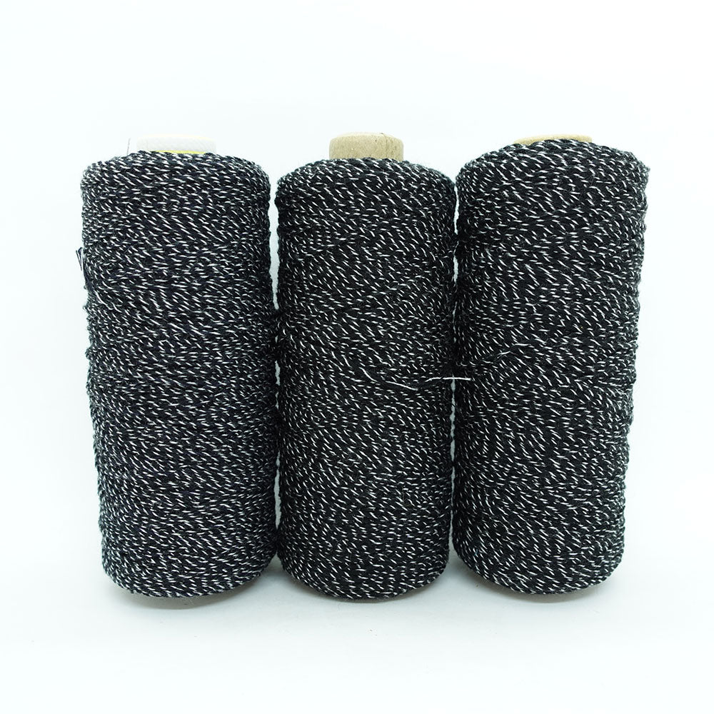 FACTORY YARN Trial 3-Piece Set - Obsidian (Wool-like) (with glitter)