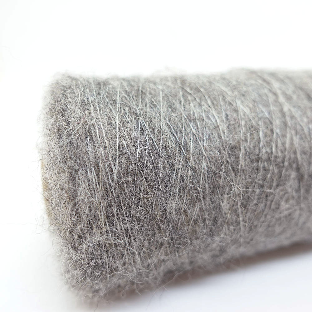 [Chikuwa roll] 1/15.6 Fluffy baby alpaca - melange gray