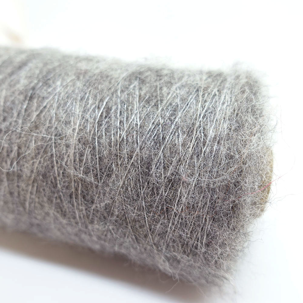 [Chikuwa roll] 1/15.6 Fluffy baby alpaca - melange gray