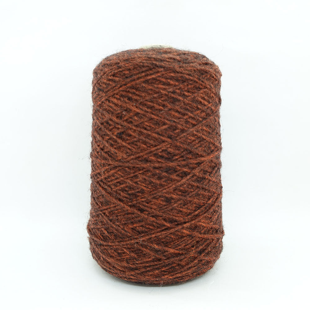 [Only one available] -mid project- 1/2 Spanish Merino Roving - orange browny