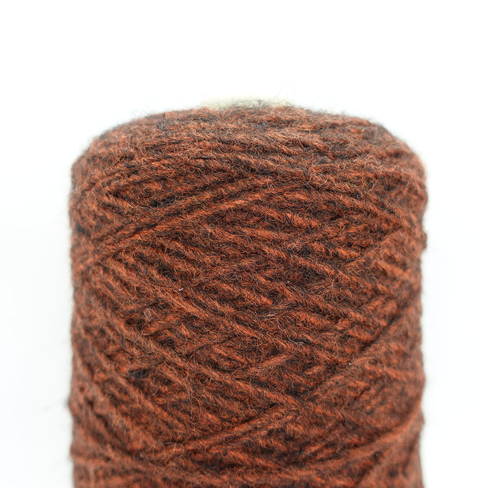 [Only one available] -mid project- 1/2 Spanish Merino Roving - orange browny