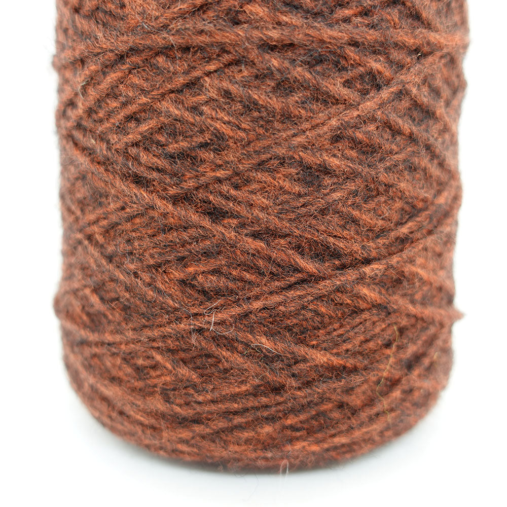 [Only one available] -mid project- 1/2 Spanish Merino Roving - orange browny