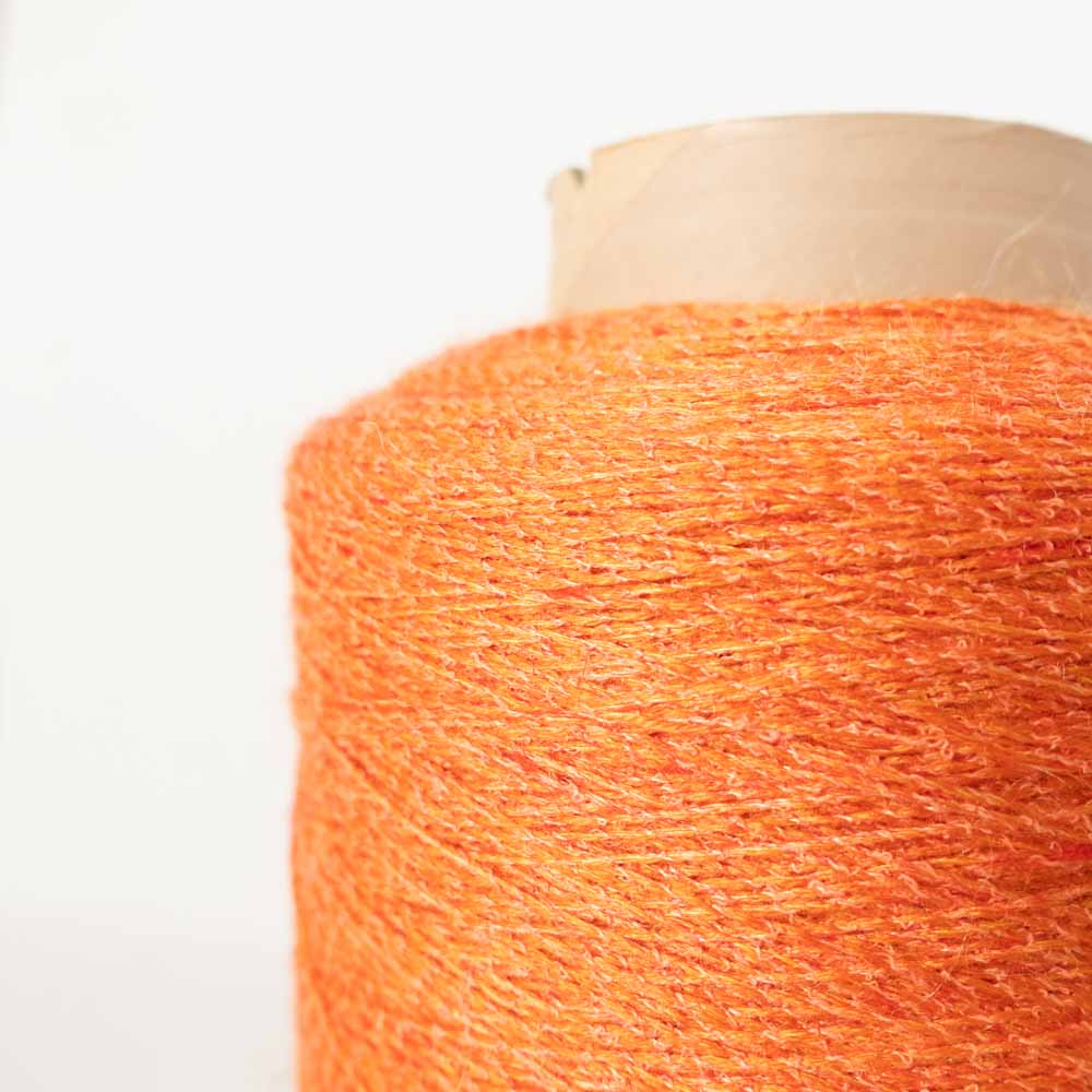 -mid project- FACTORY YARN - blood orange