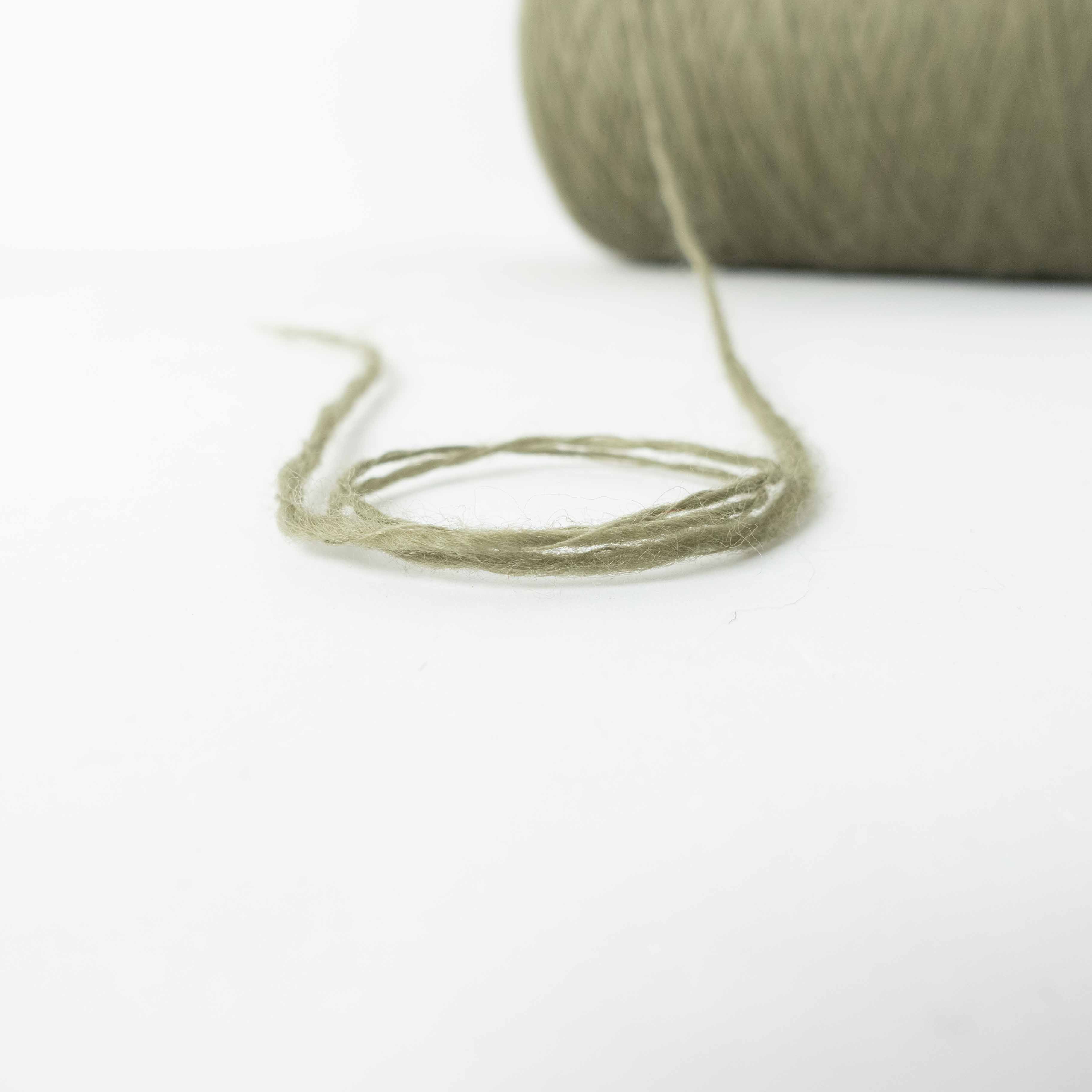 -big project- Hash Wool Roving - Sage Green