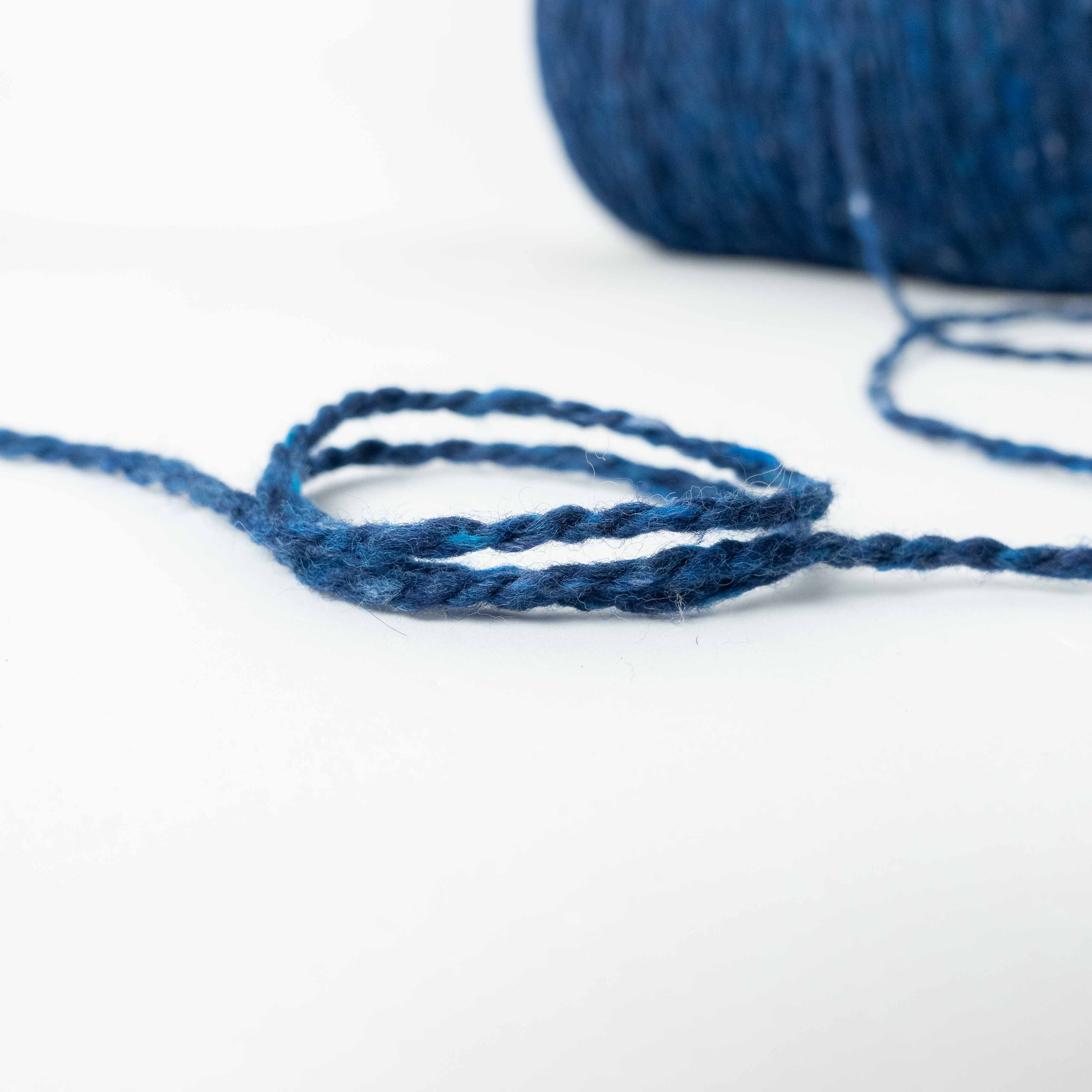 -big project- Melange Nep Cashmere Blend - Blue Mix