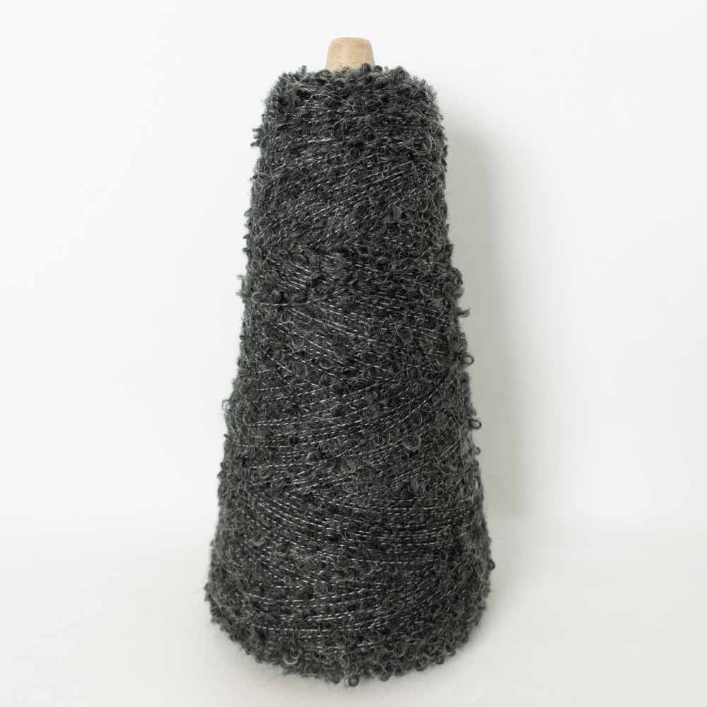 1/6 Mohair Blend Boucle - White x Black