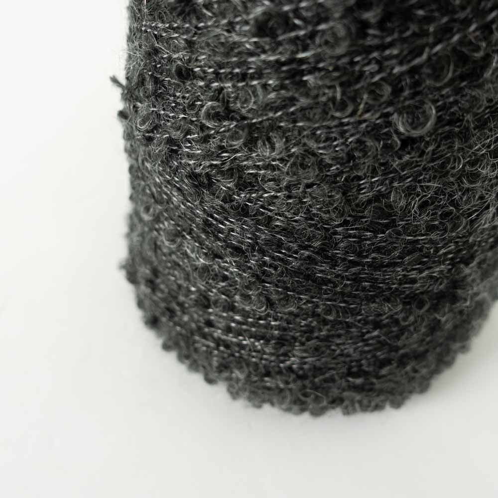 1/6 Mohair Blend Boucle - White x Black