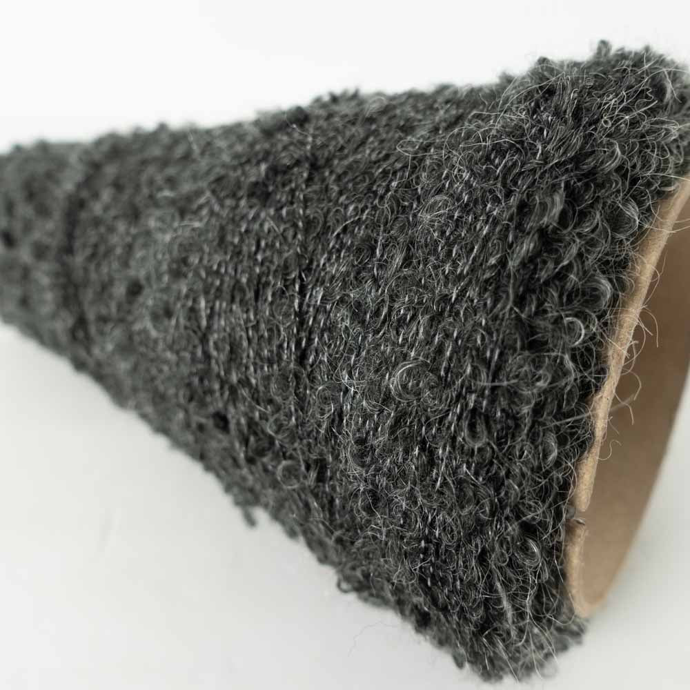 1/6 Mohair Blend Boucle - White x Black