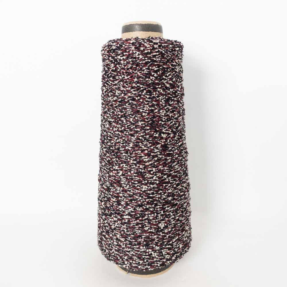 1/5 Tweed Boucle - Wine x Navy