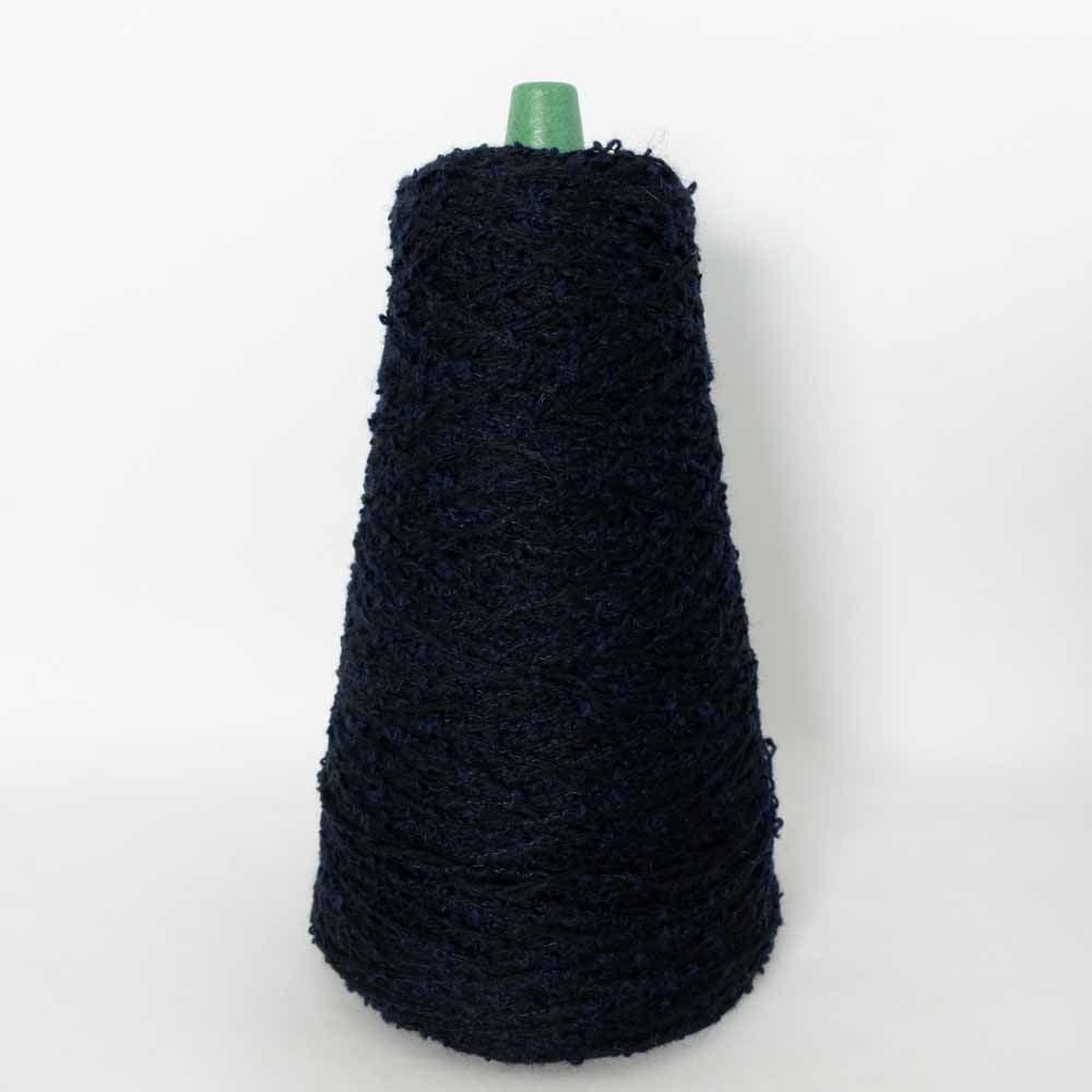 Wool pile - navy x black