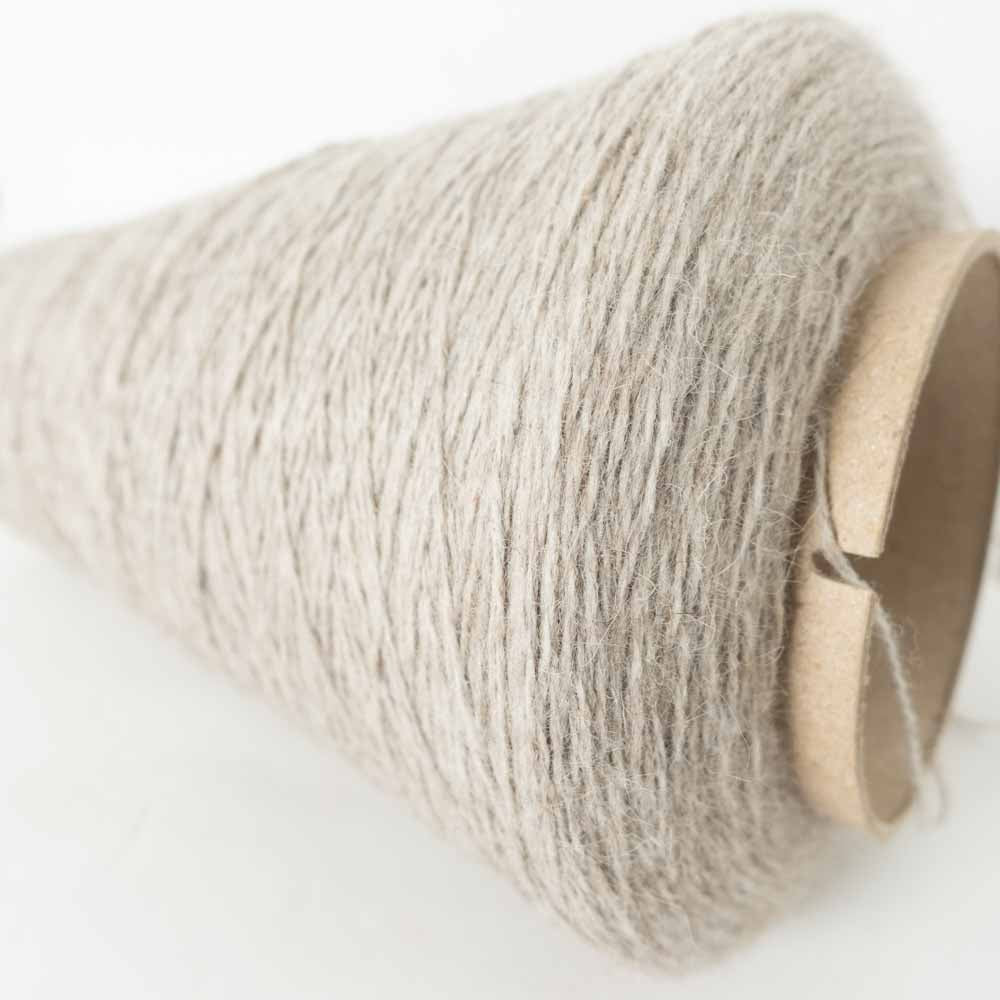 -mid project- 2/16 Raccoon wool 50% - Linen beige