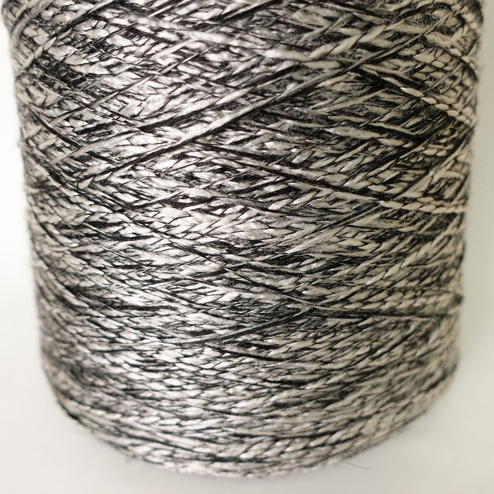 1/6 Slub Yarn - Black and White